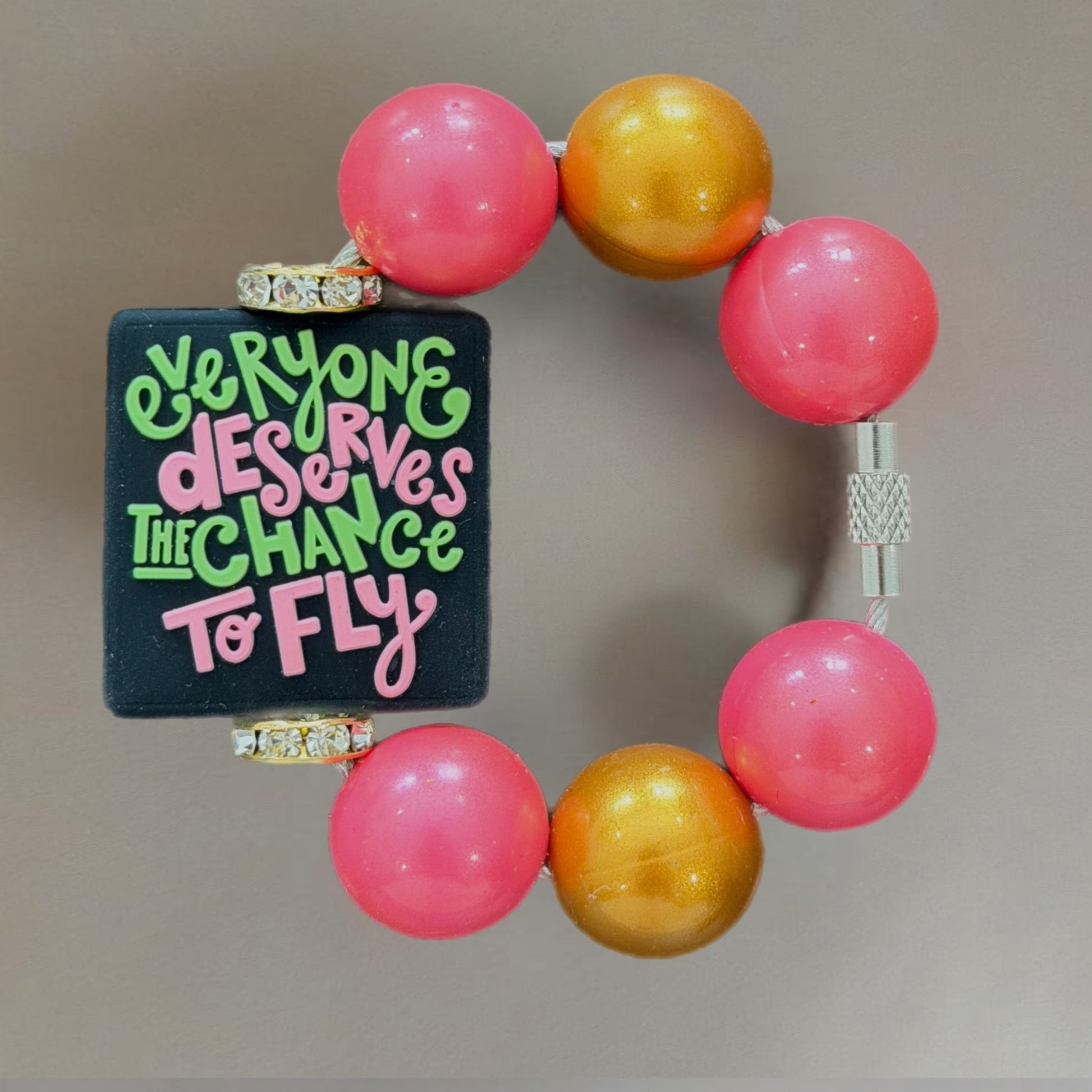 Chance To Fly Handle Bracelet - Tumbler Handle Charm - The Nifty Little Finds - Charm - The Nifty Little Finds