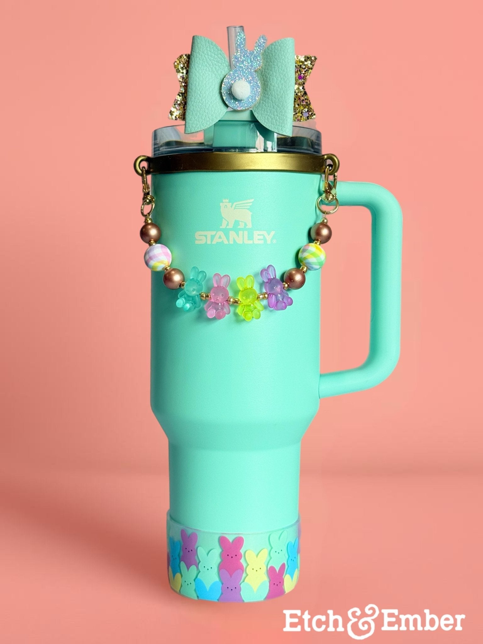 Teal Peeps Tumbler Bow - The Nifty Little Finds - Bow - The Nifty Little Finds
