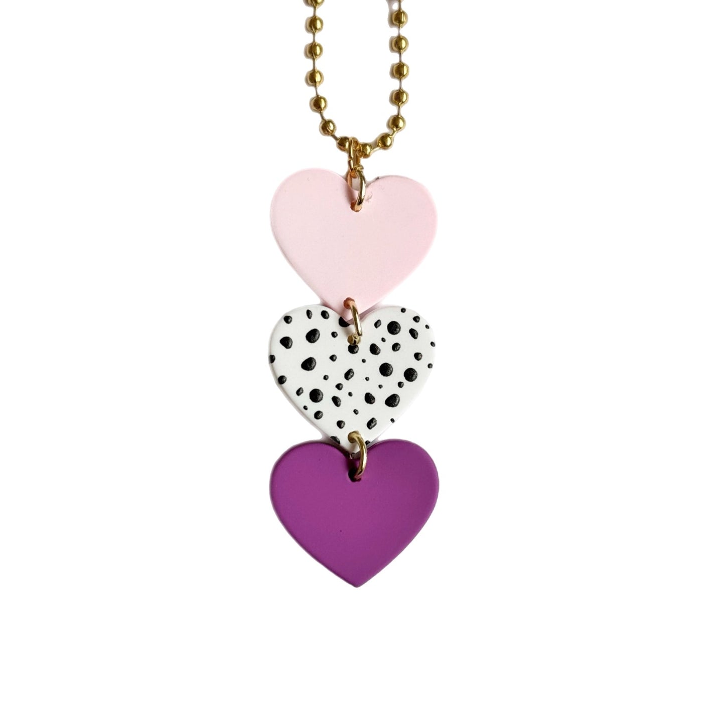 Triple Heart Charm - Tumbler Handle Charm - The Nifty Little Finds - Charm - The Nifty Little Finds