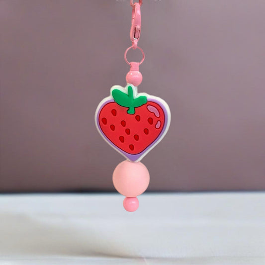 Strawberry Bar Charm - Tumbler Handle Charm - The Nifty Little Finds - Charm - The Nifty Little Finds