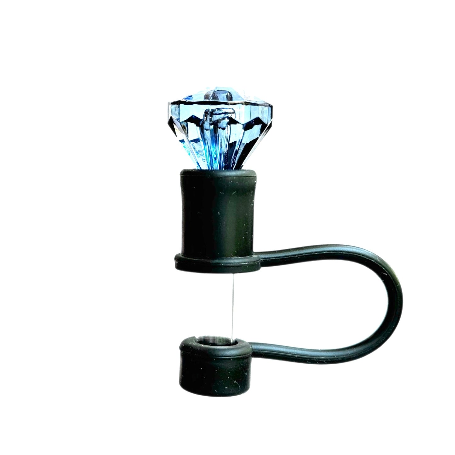 DIAMOND Straw Topper Black Base - The Nifty Little Finds - Deluxe Straw Topper - The Nifty Little Finds