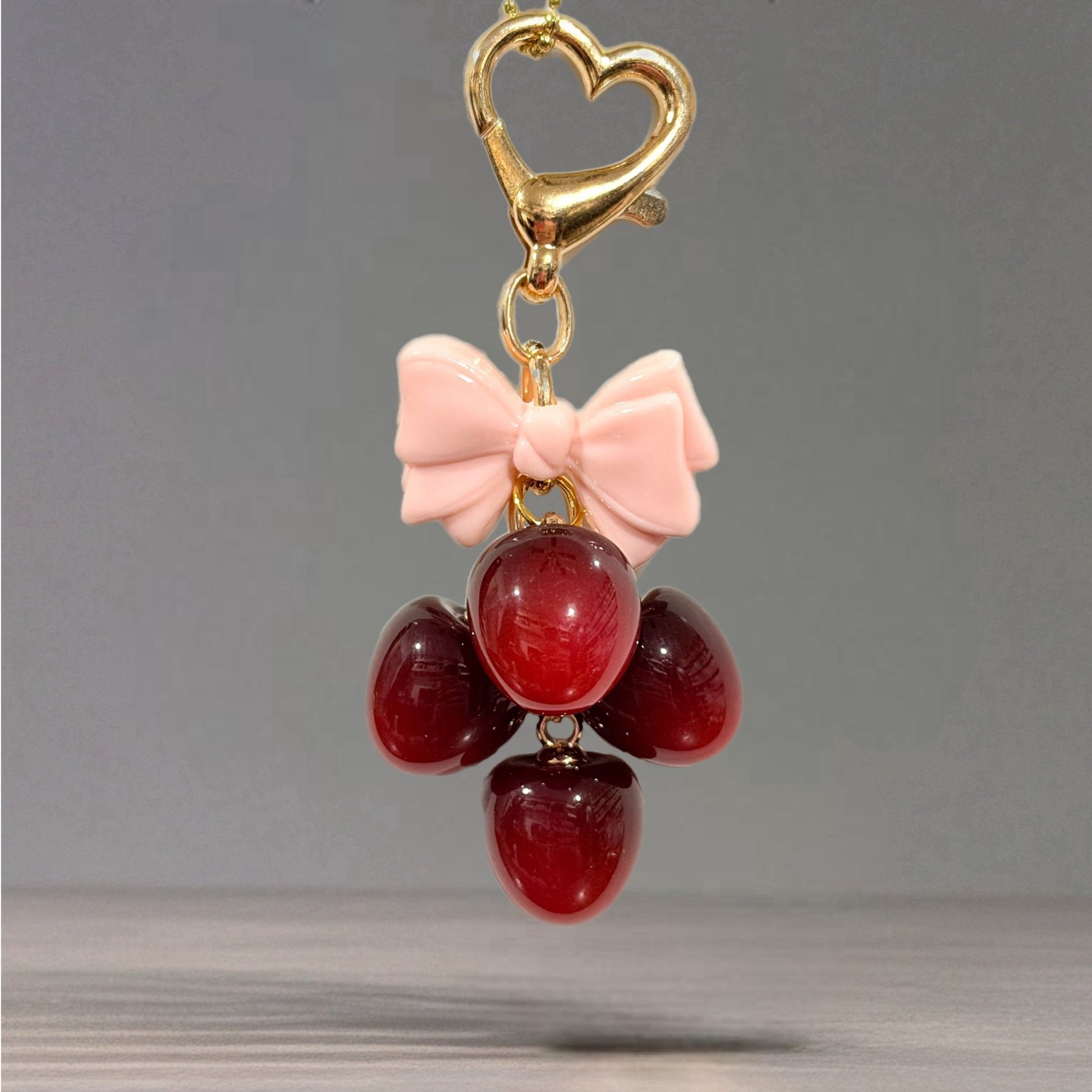 Deluxe Cherry Charm - Tumbler Handle Charm - The Nifty Little Finds - Charm - The Nifty Little Finds