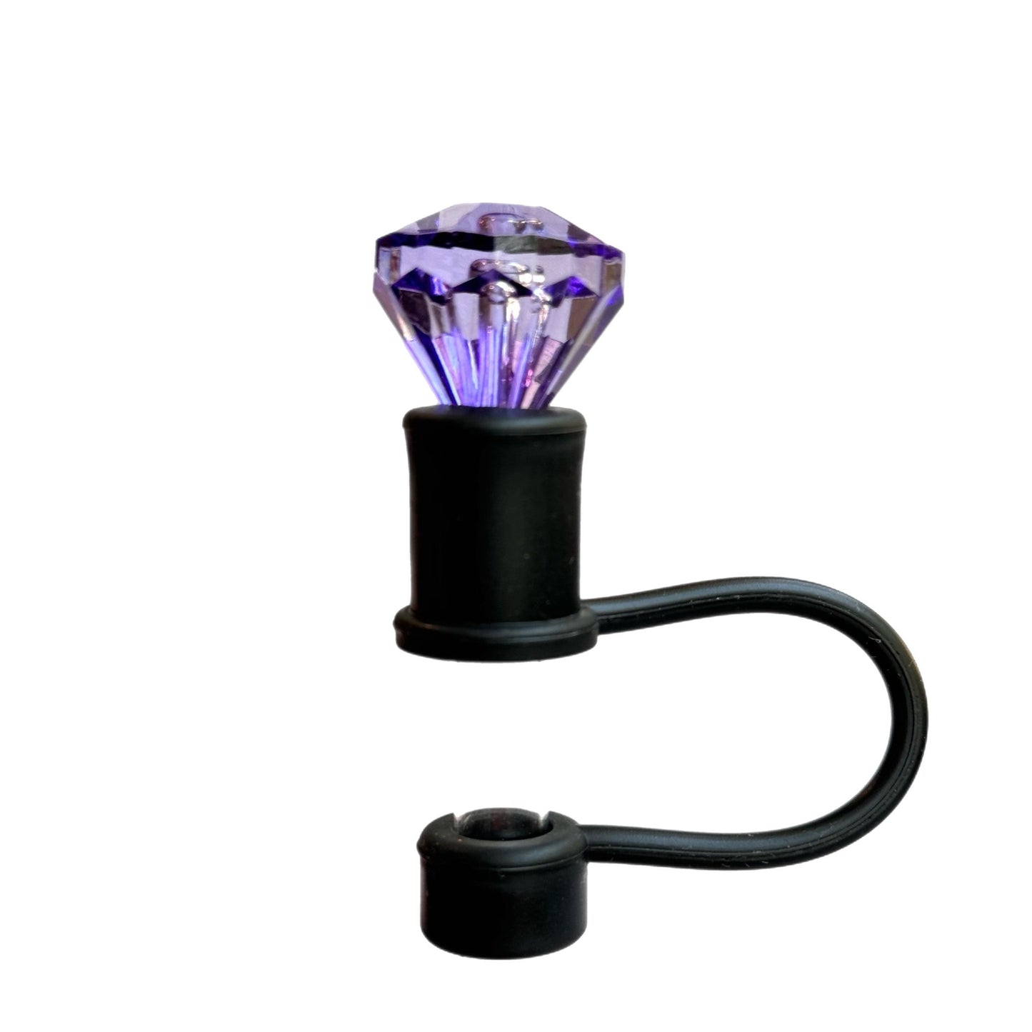 DIAMOND Straw Topper Black Base - The Nifty Little Finds - Deluxe Straw Topper - The Nifty Little Finds