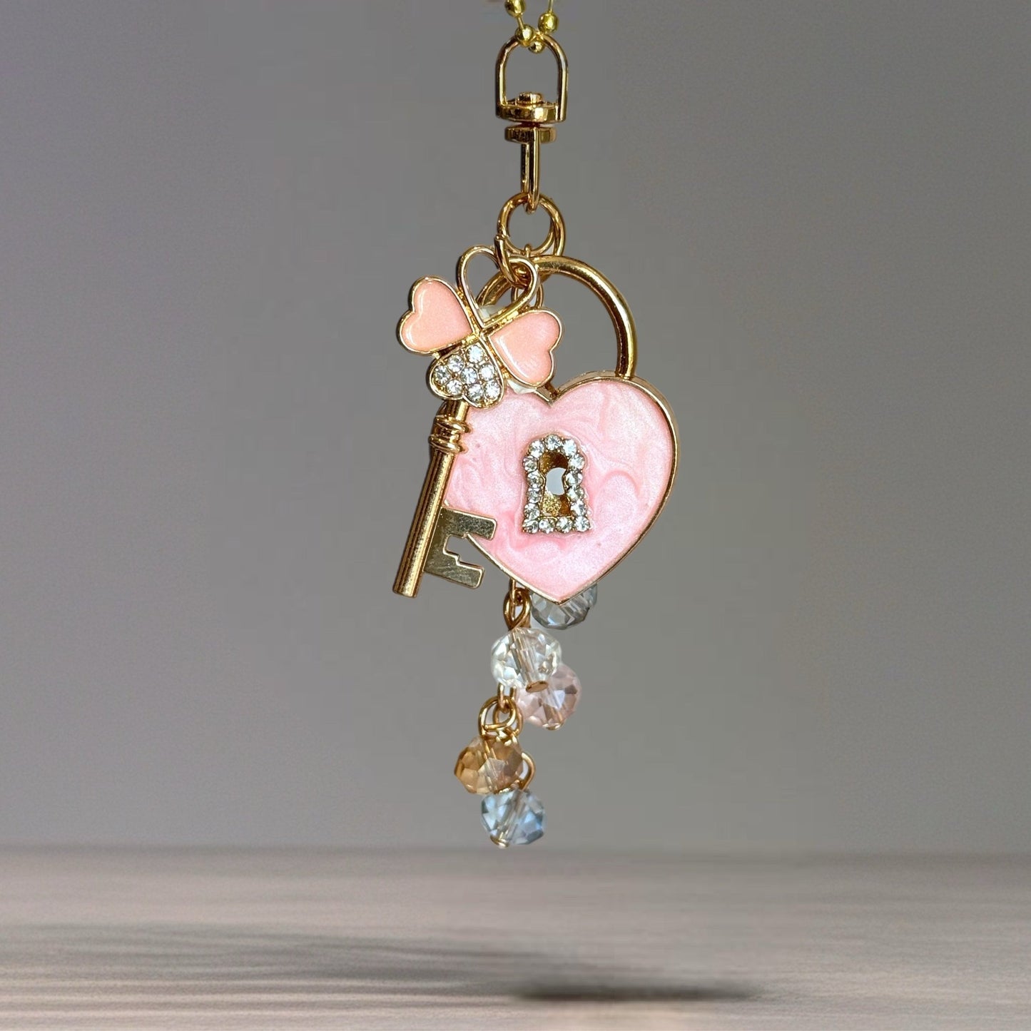 Romantic Ocean Lock Charm - Tumbler Handle Charm - The Nifty Little Finds - Charm - The Nifty Little Finds