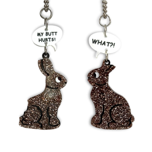 Chocolate Bunny Charms - Tumbler Handle Charm - The Nifty Little Finds - Charm - The Nifty Little Finds