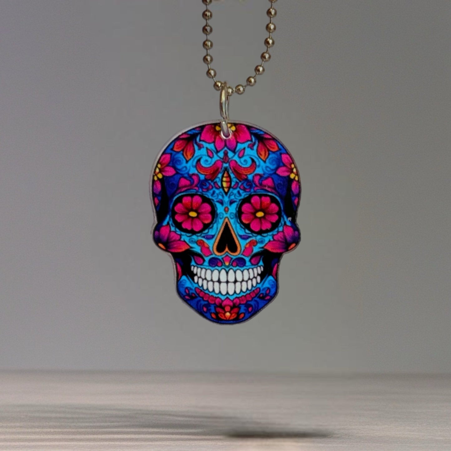 Sugar Skull Skeleton Charm - Tumbler Handle Charm - The Nifty Little Finds - Charm - The Nifty Little Finds