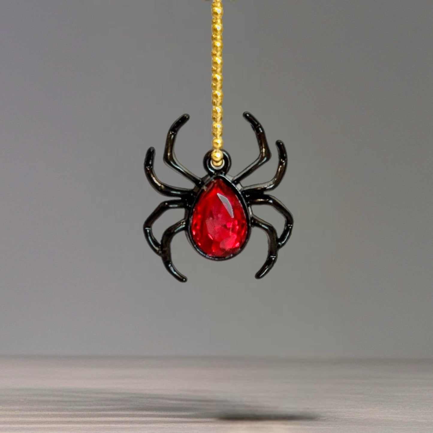 Black Widow Spider Charm - Tumbler Handle Charm - The Nifty Little Finds - Charm - The Nifty Little Finds