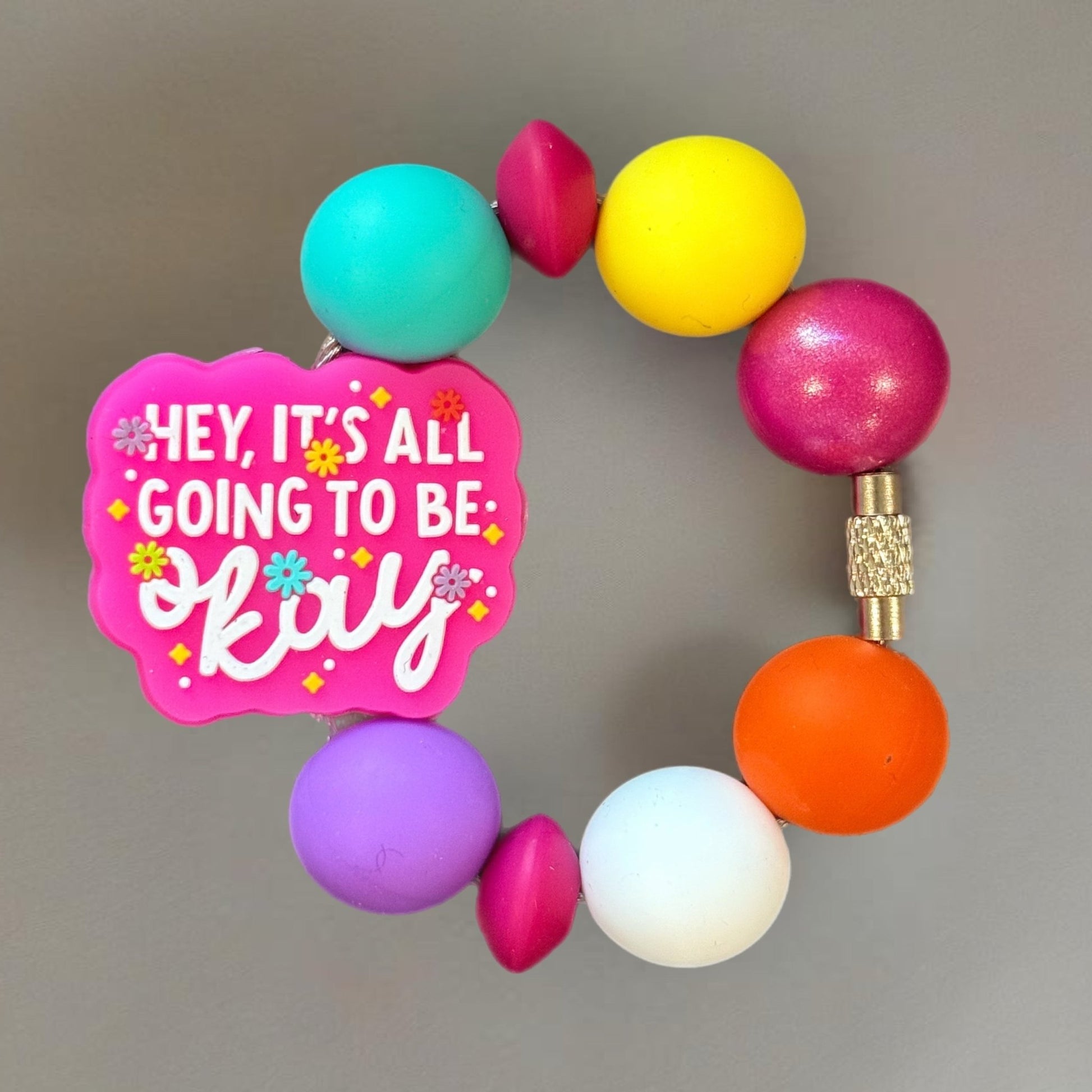 Hey, it’s Okay! Handle Bracelet - Tumbler Handle Charm - The Nifty Little Finds - Charm - The Nifty Little Finds