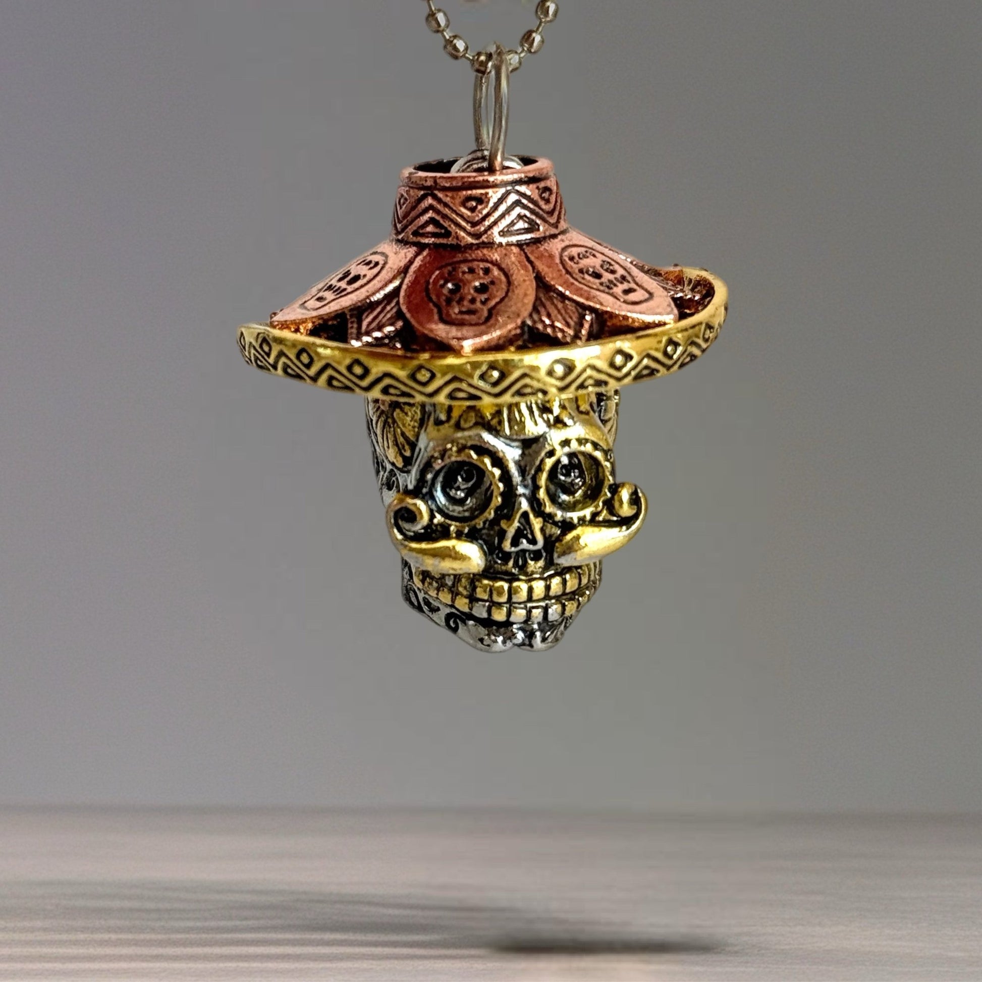 Sombrero Sugar Skull Charm - Tumbler Handle Charm - The Nifty Little Finds - Charm - The Nifty Little Finds