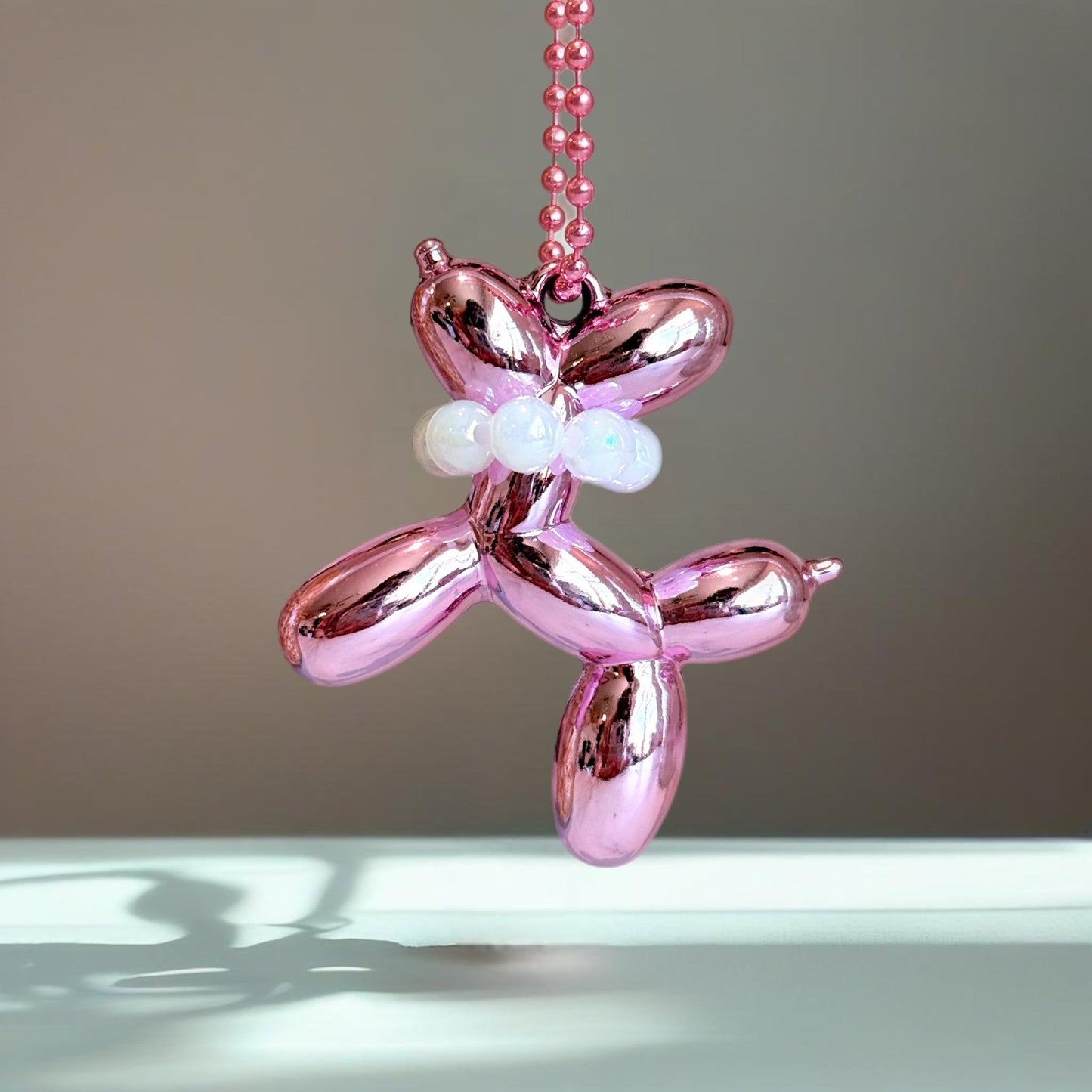 Pink Chroma Balloon Dog Charm - Tumbler Handle Charm - The Nifty Little Finds - Charm - The Nifty Little Finds