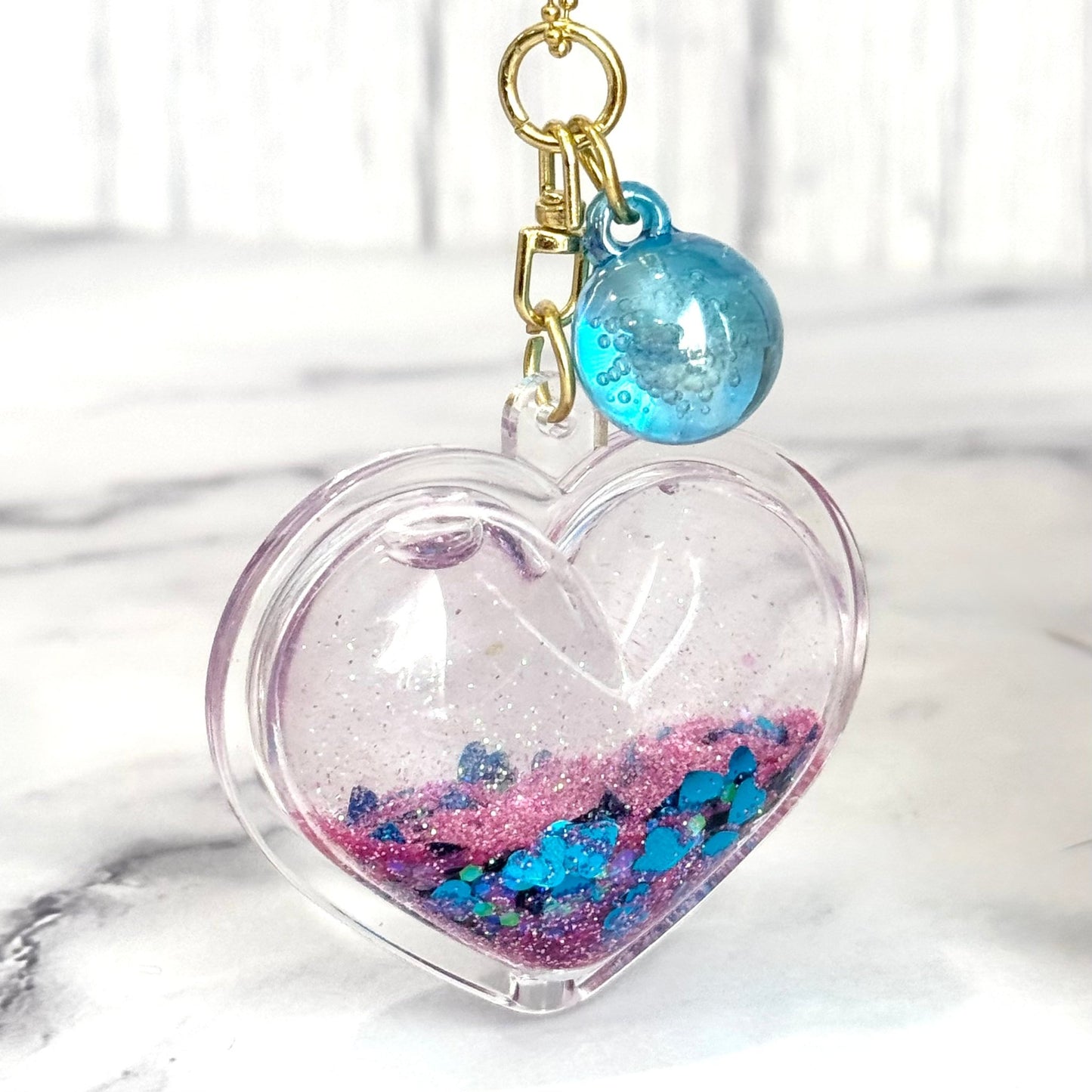 Large Bubble Heart Charm - Tumbler Handle Charm - The Nifty Little Finds - Charm - The Nifty Little Finds