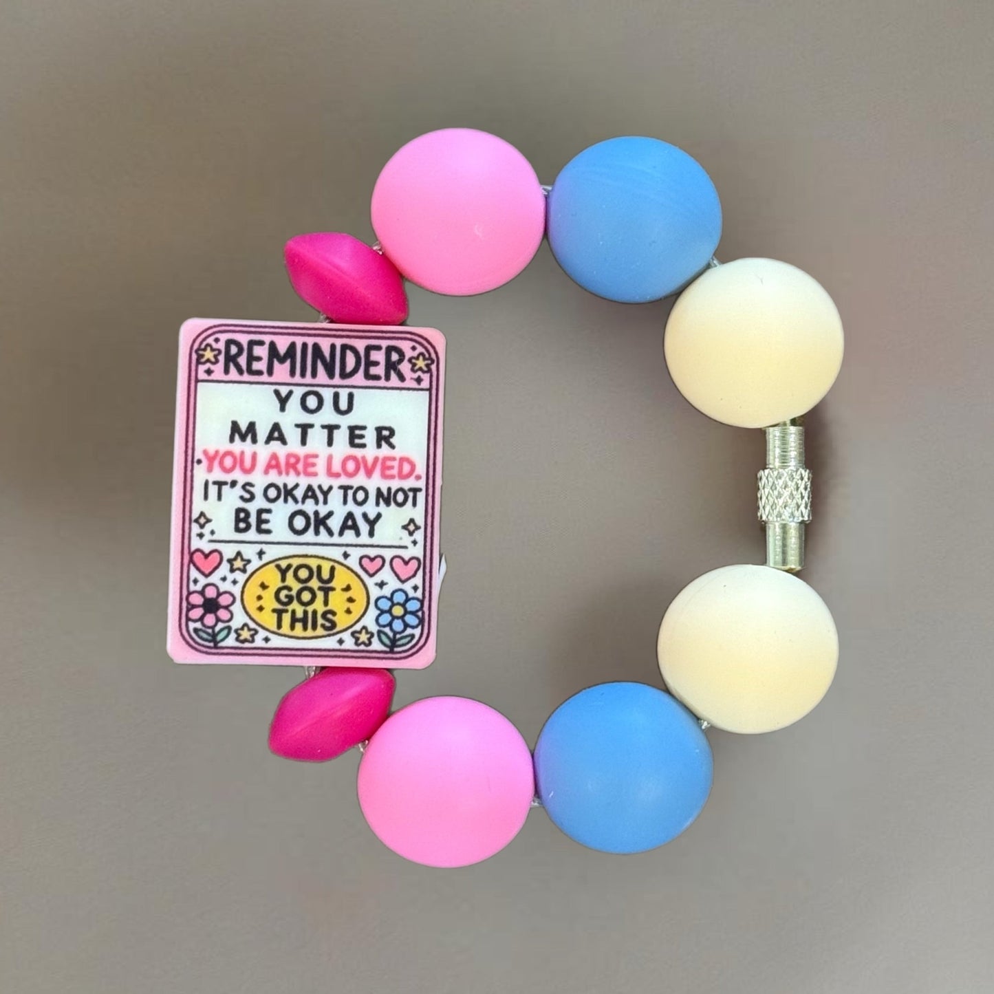 You Matter Handle Bracelet - Tumbler Handle Charm - The Nifty Little Finds - Charm - The Nifty Little Finds