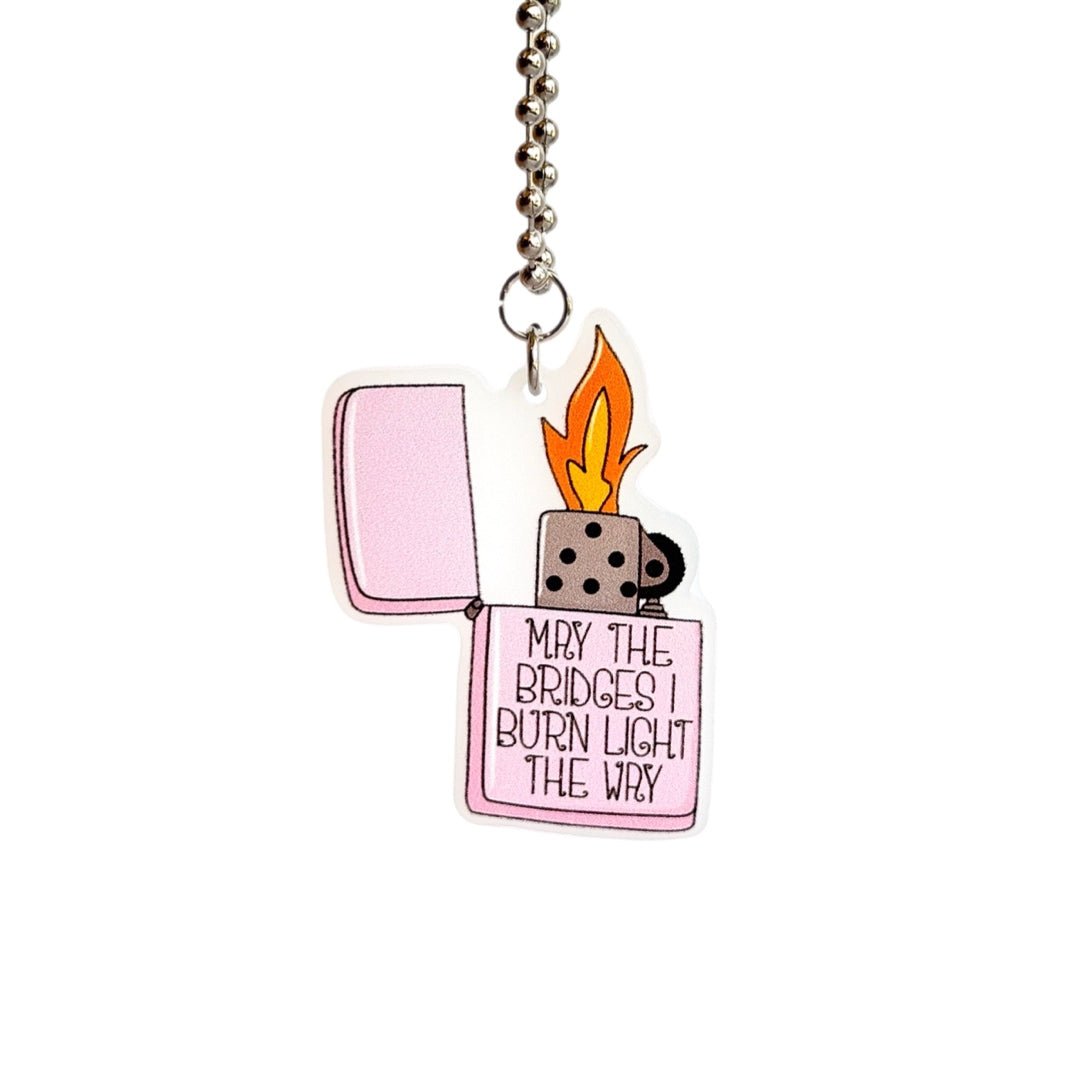 BRIDGES I BURN Charm - Tumbler Handle Charm - The Nifty Little Finds - Charm - The Nifty Little Finds