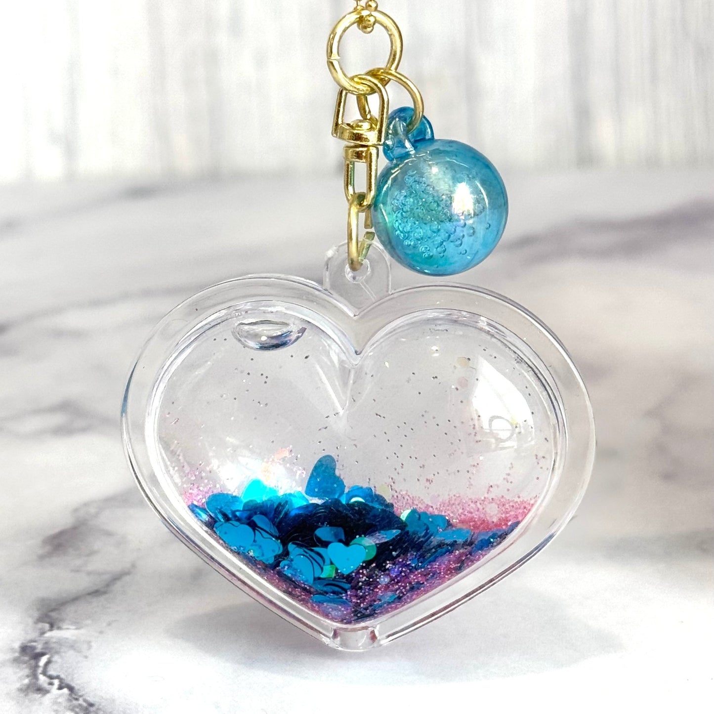 Large Bubble Heart Charm - Tumbler Handle Charm - The Nifty Little Finds - Charm - The Nifty Little Finds