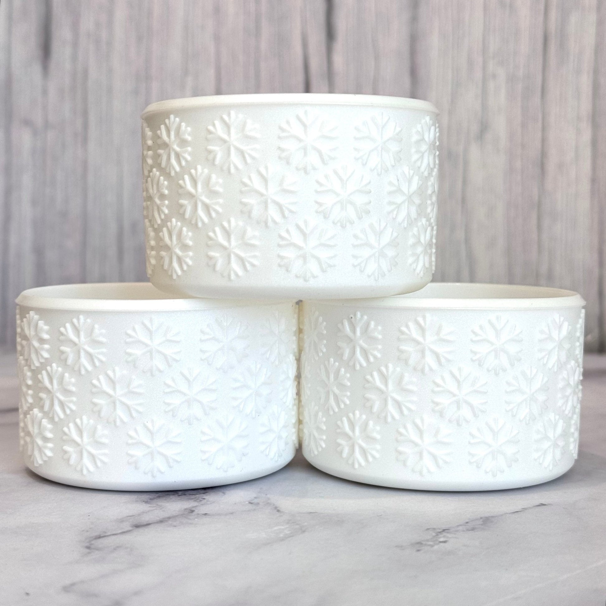 WHITE SHIMMER SNOWFLAKES Boot - The Nifty Little Finds - Boot - The Nifty Little Finds