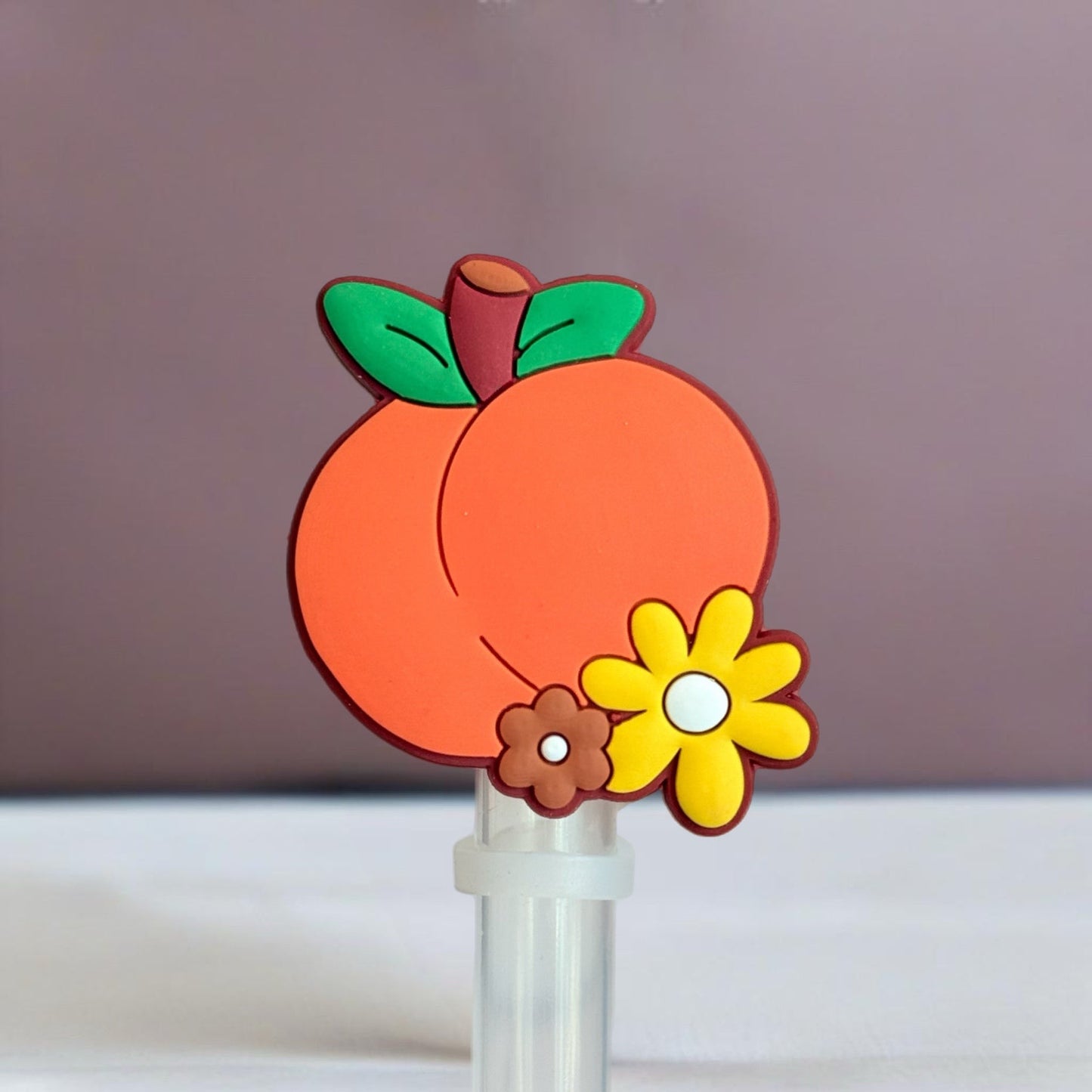 Sweet Peach Straw Topper - The Nifty Little Finds - The Nifty Little Finds
