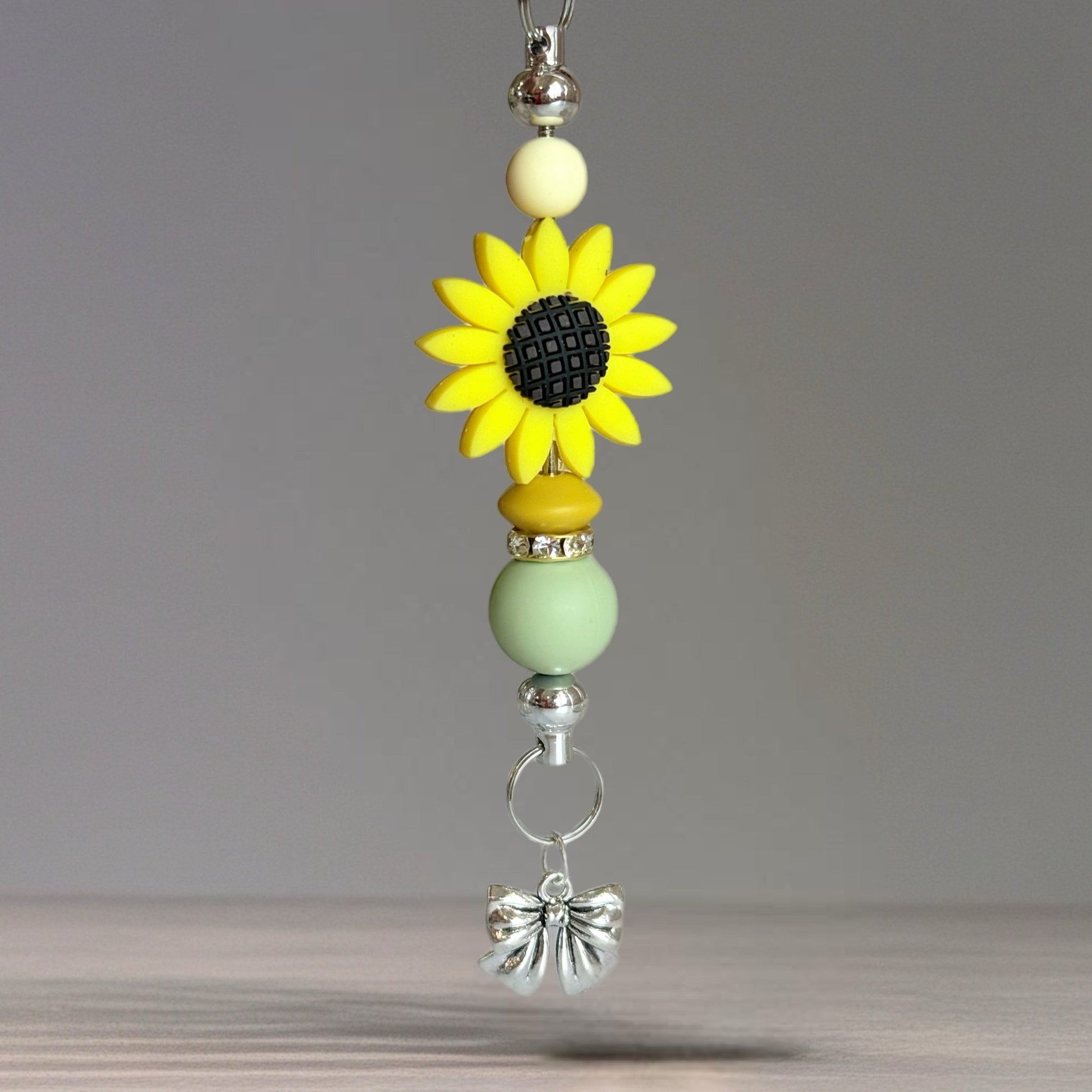 Sunflower Bar Charm - Tumbler Handle Charm - The Nifty Little Finds - Charm - The Nifty Little Finds