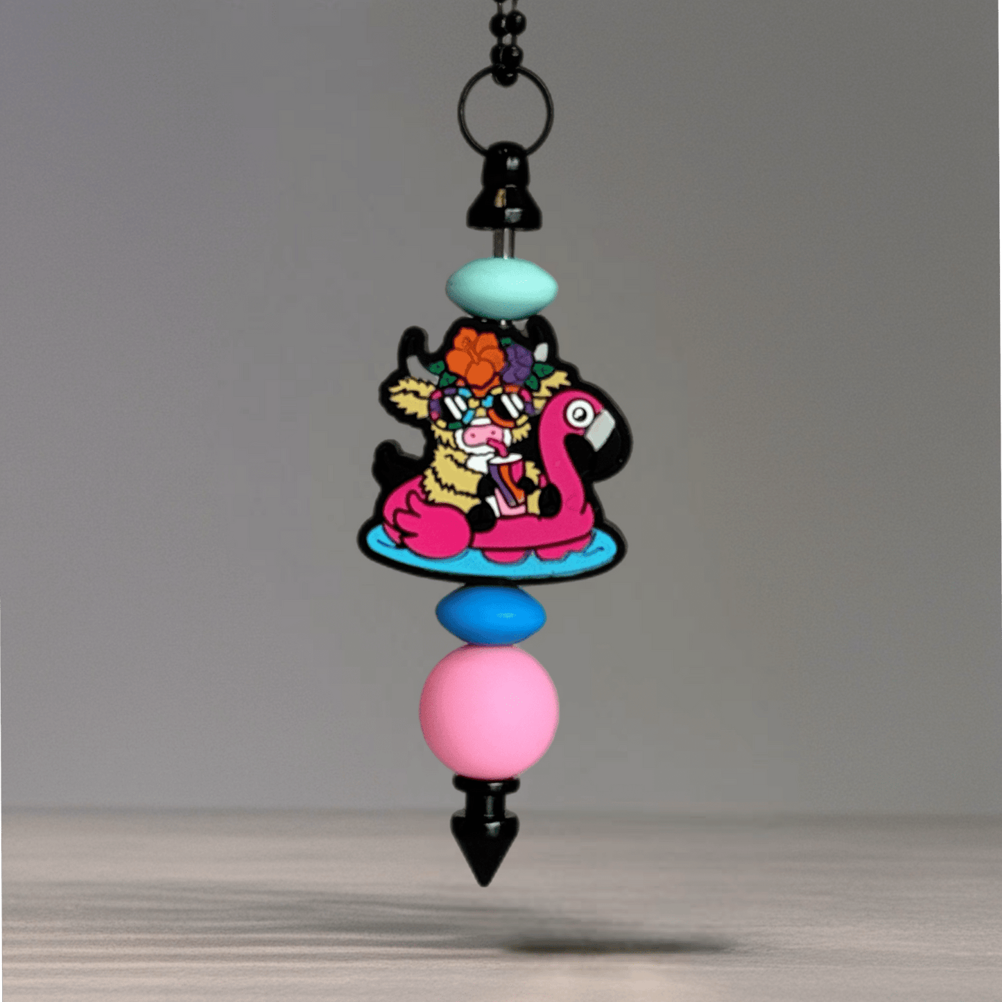 Tropi-cow Vibes Handle Bracelet - Tumbler Handle Charm - The Nifty Little Finds - Charm - The Nifty Little Finds