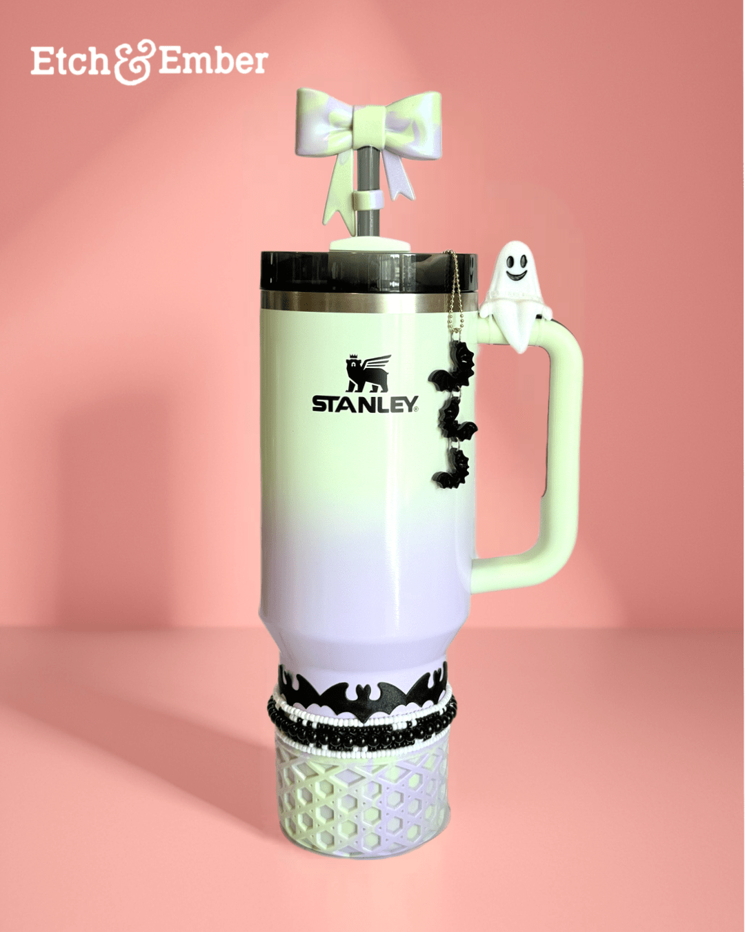 Sitting Ghost Charm - Tumbler Handle Charm - The Nifty Little Finds - Charm - The Nifty Little Finds