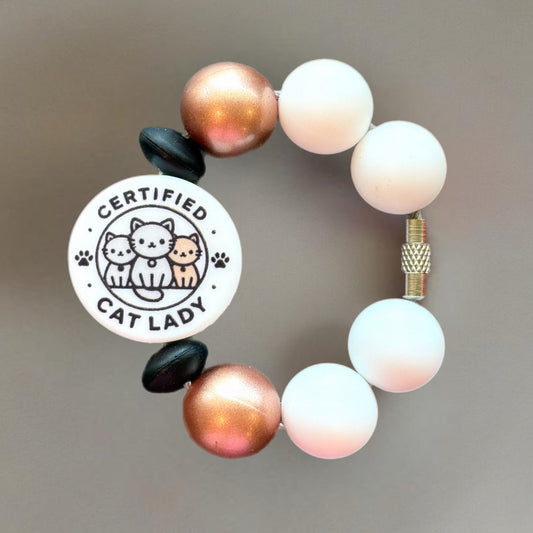 Certified Cat Lady Handle Bracelet - Tumbler Handle Charm - The Nifty Little Finds - Charm - The Nifty Little Finds