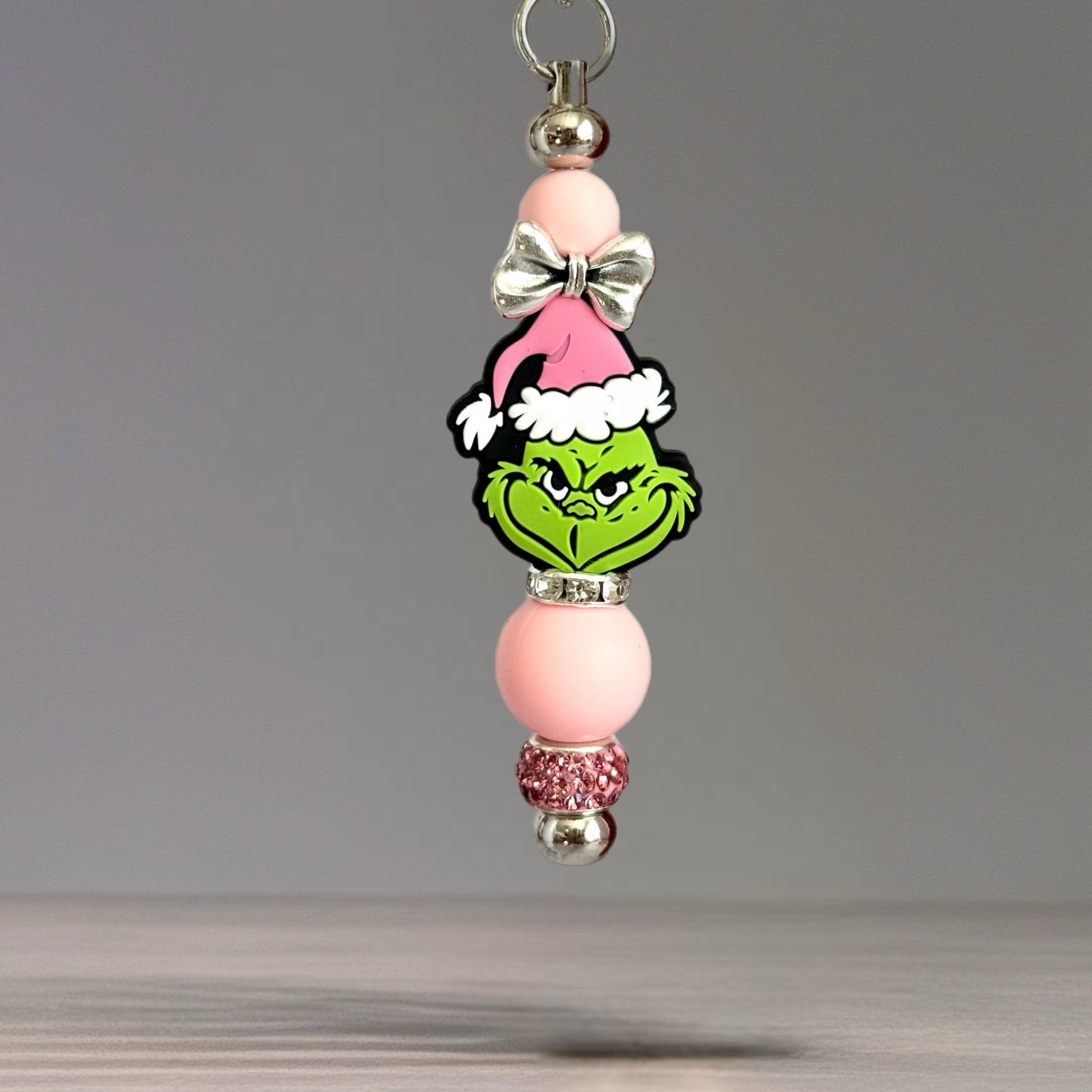 Pink Grinch Bar Charm - Tumbler Handle Charm - The Nifty Little Finds - Charm - The Nifty Little Finds