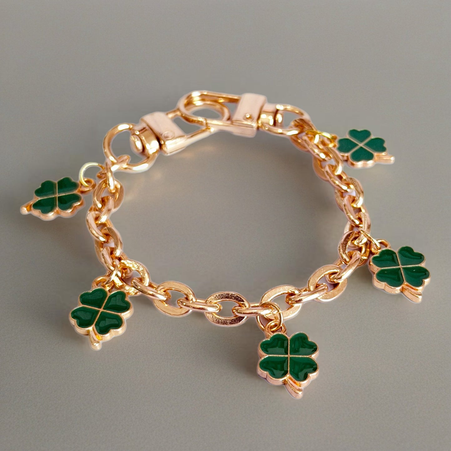 Lucky Clover Deluxe Tumbler Charm Necklace - The Nifty Little Finds - Necklace - The Nifty Little Finds