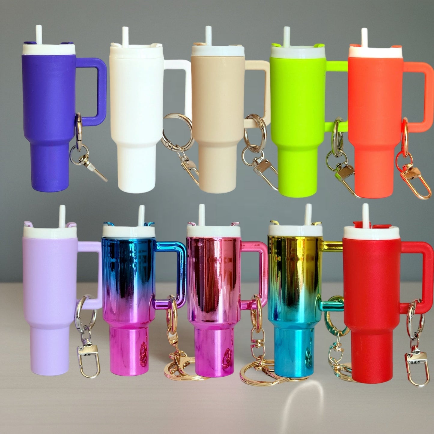 Mini Tumbler Keychain Charm - The Nifty Little Finds - Charm - The Nifty Little Finds