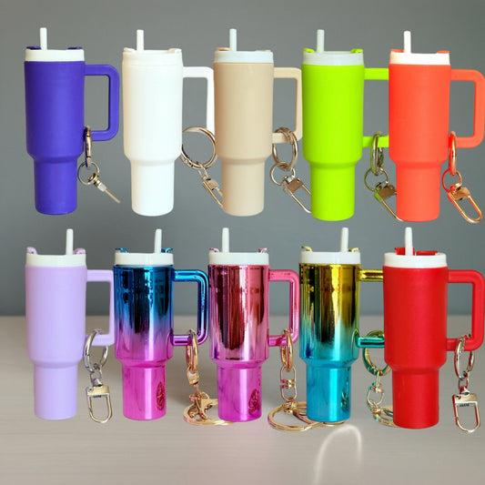 Mini Tumbler Keychain Charm - The Nifty Little Finds - Charm - The Nifty Little Finds
