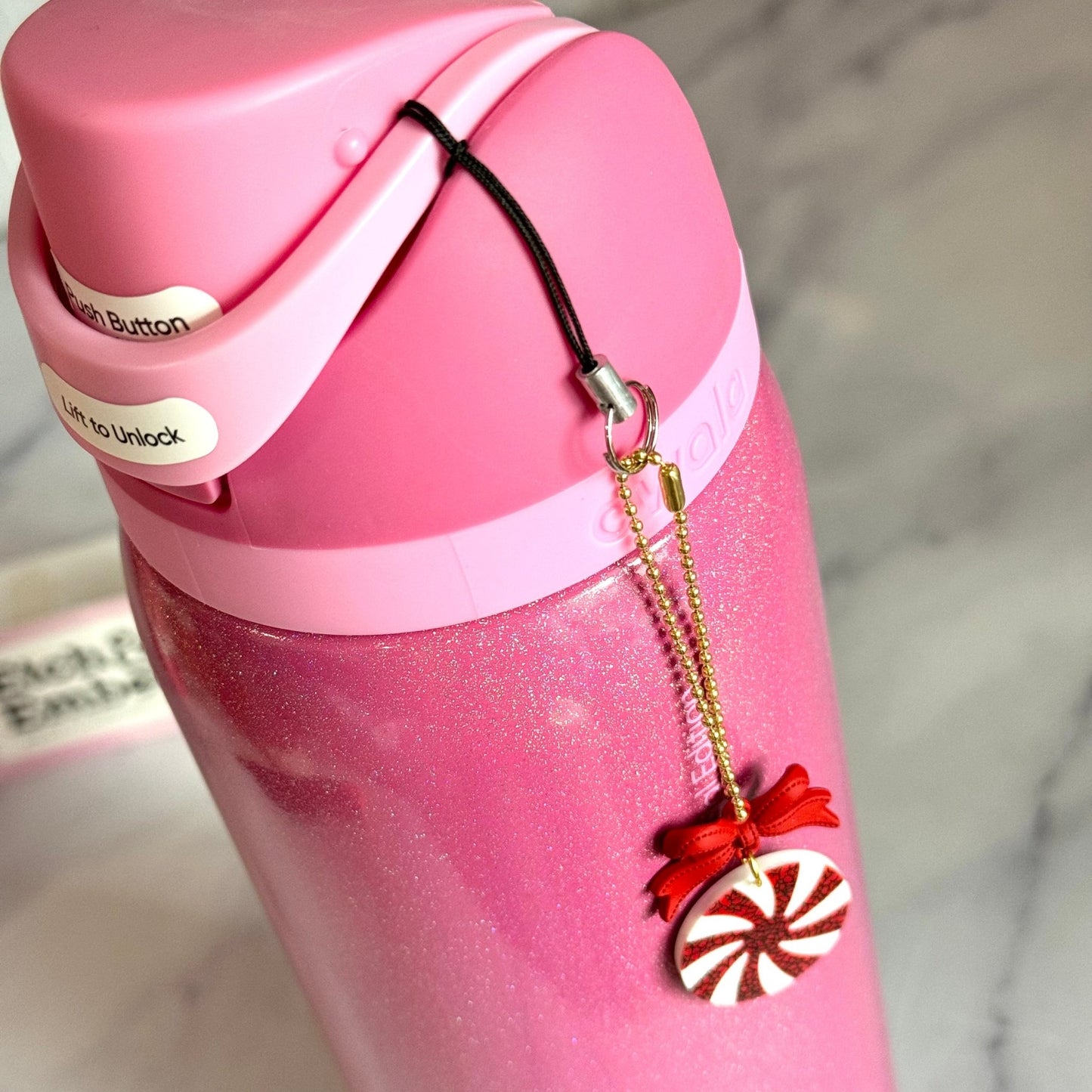 Gold Tumbler Charm Adapter for Flip Straws & Handles - The Nifty Little Finds - The Nifty Little Finds
