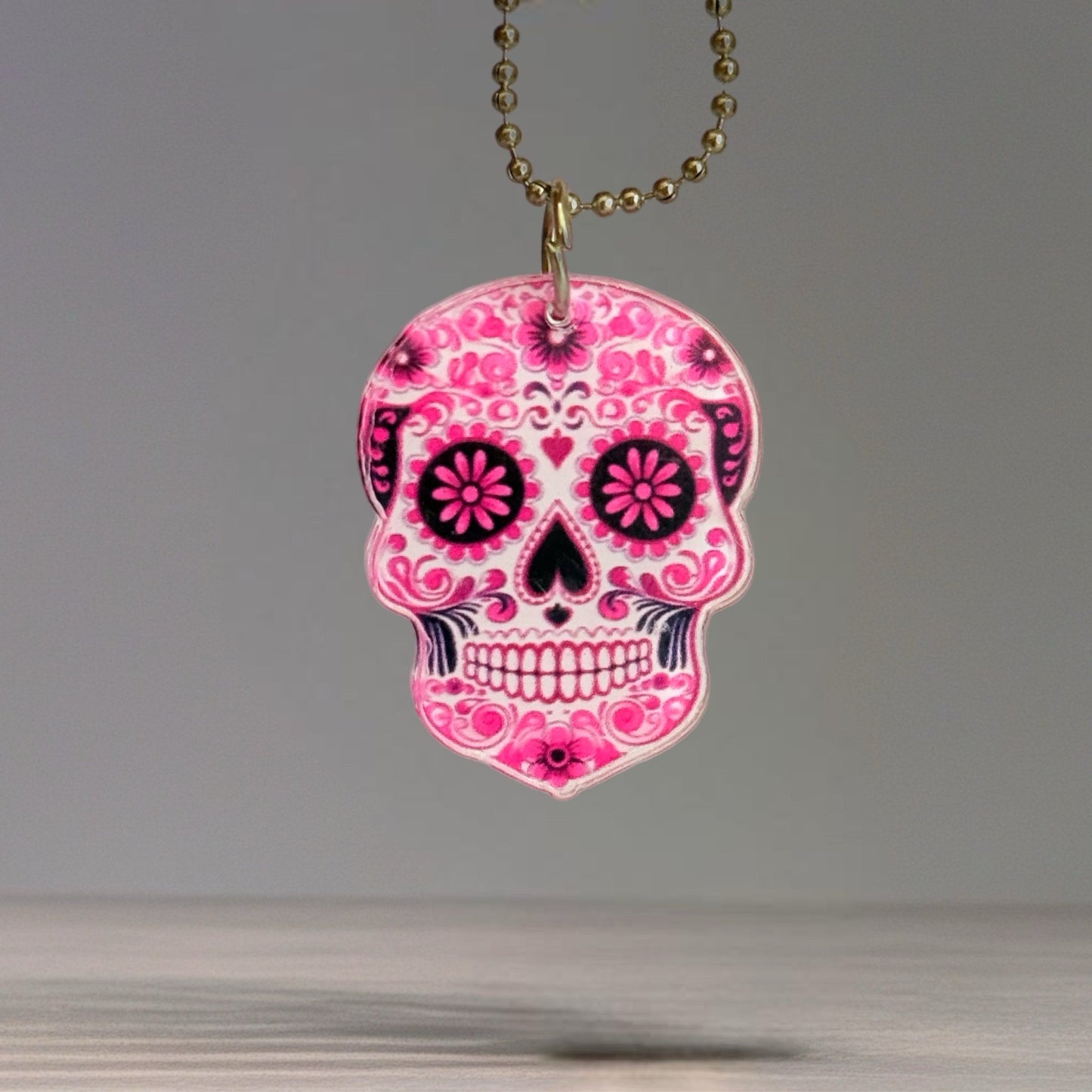 Sugar Skull Skeleton Charm - Tumbler Handle Charm - The Nifty Little Finds - Charm - The Nifty Little Finds