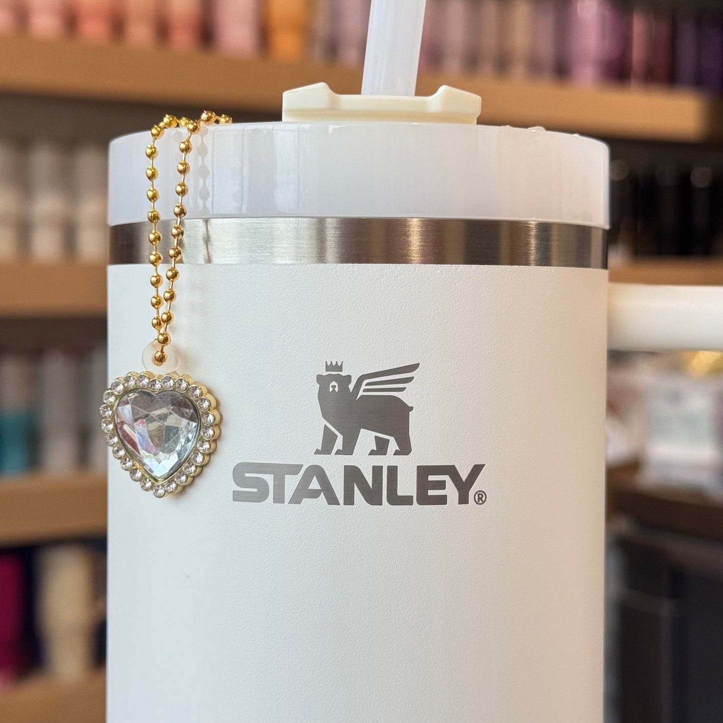 Faceted Heart Charm - Tumbler Handle Charm - The Nifty Little Finds - Charm - The Nifty Little Finds