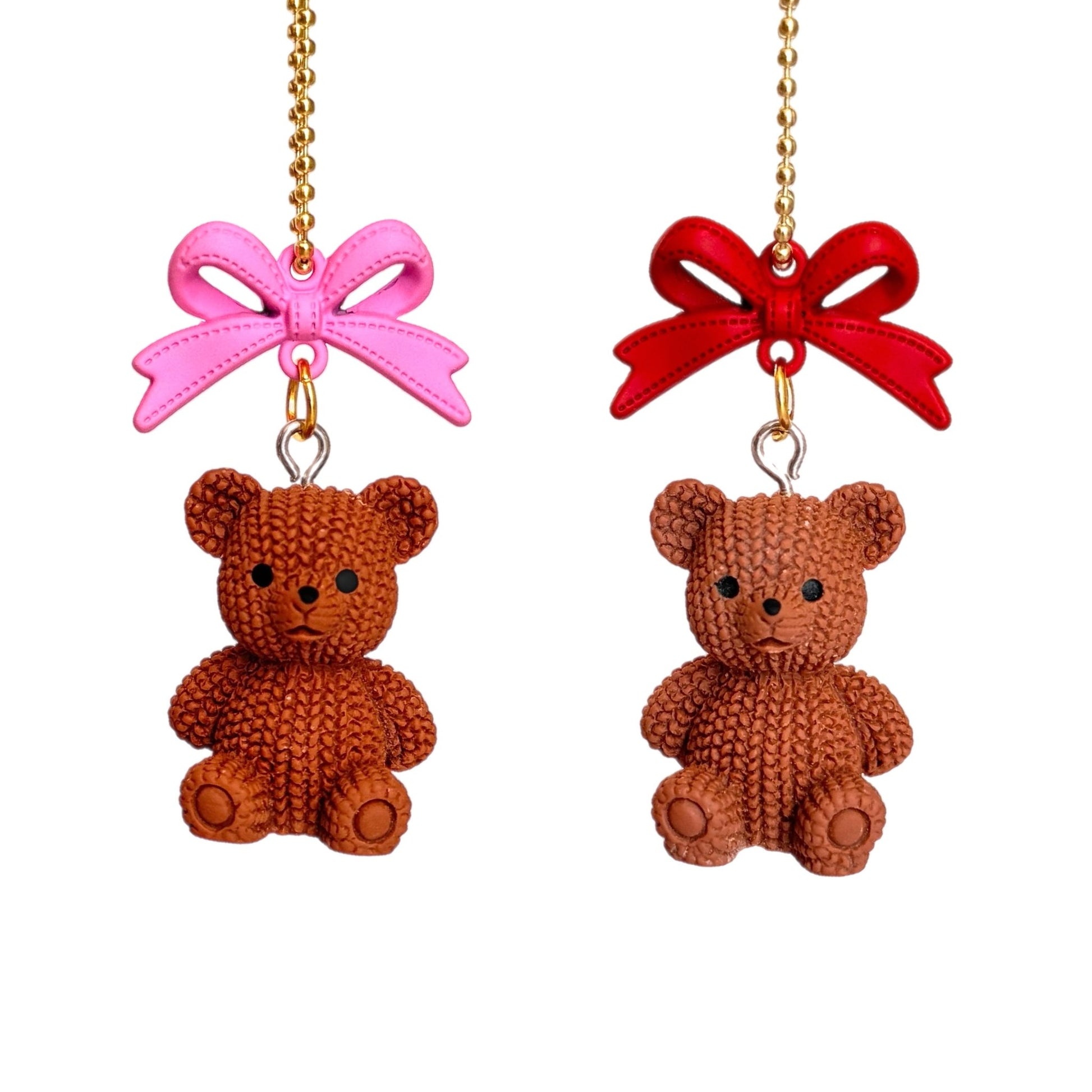 Coquette Teddy Bear Charm - Tumbler Handle Charm - The Nifty Little Finds - Charm - The Nifty Little Finds