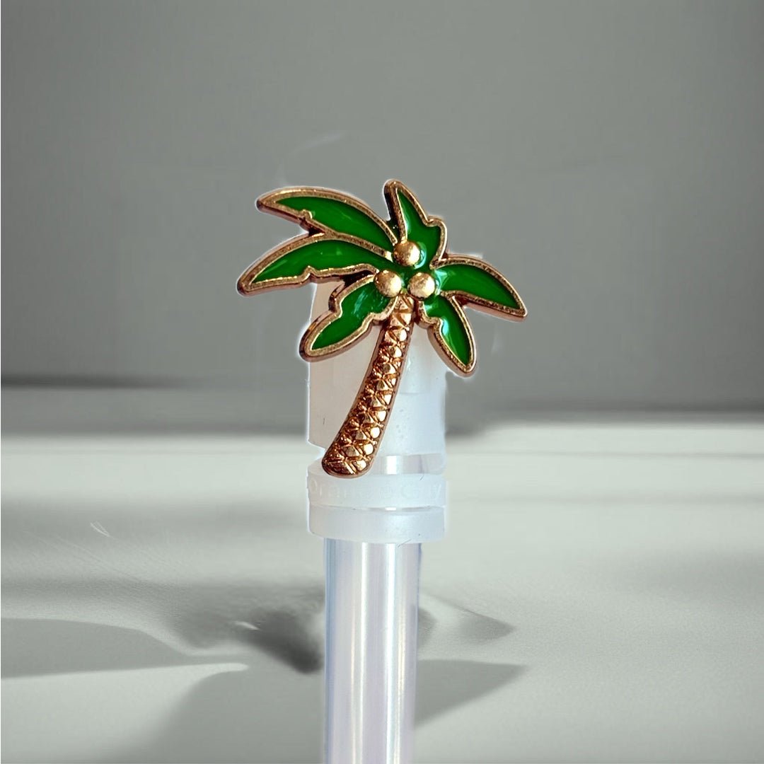 Palm Tree Straw Topper - The Nifty Little Finds - Deluxe Straw Topper - The Nifty Little Finds