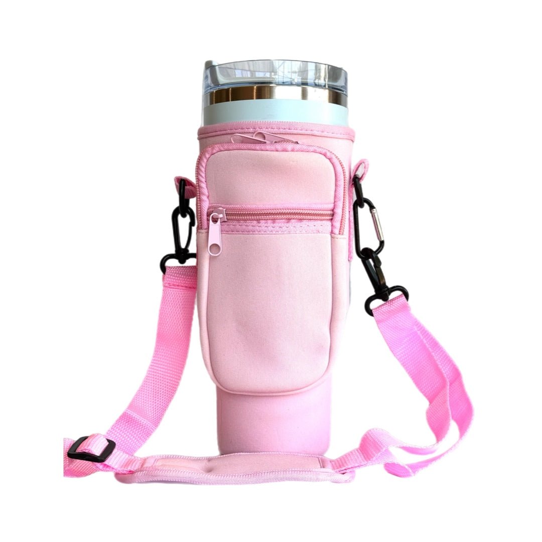 Protective Tumbler Sleeve with Sling-Neoprene - The Nifty Little Finds - The Nifty Little Finds