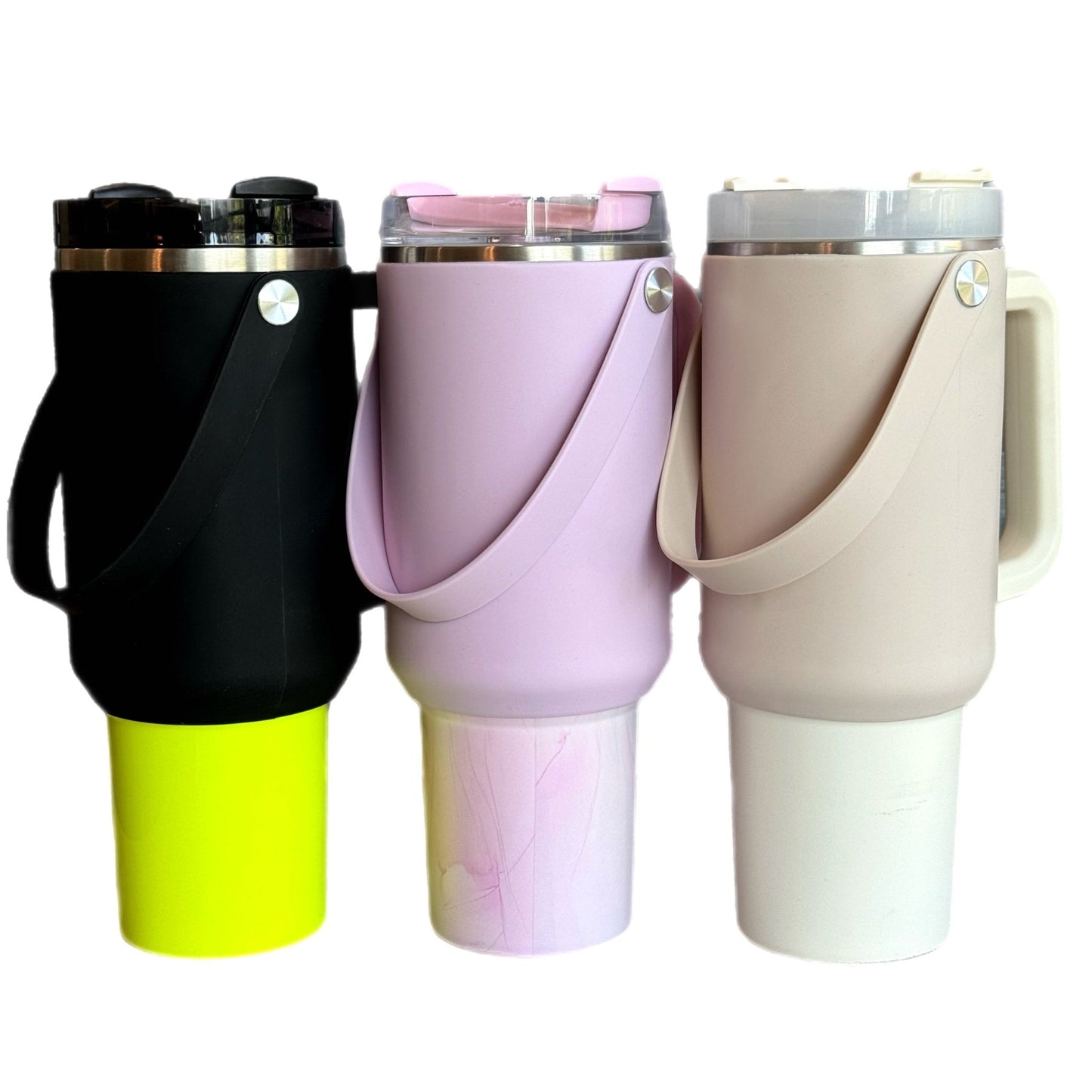 Silicone Tumbler Sleeve with Handle - The Nifty Little Finds - The Nifty Little Finds