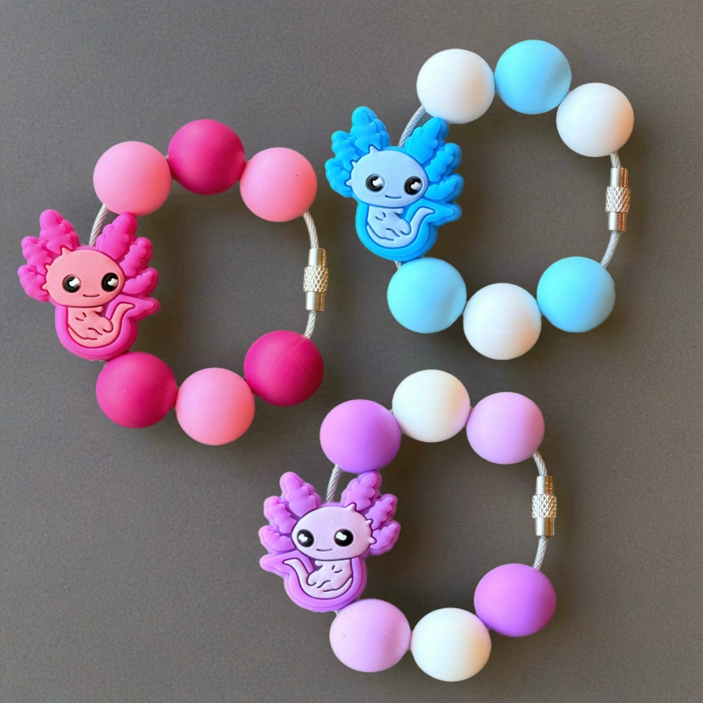 Axolotl Bracelets - Tumbler Handle Charm - The Nifty Little Finds - Charm - The Nifty Little Finds