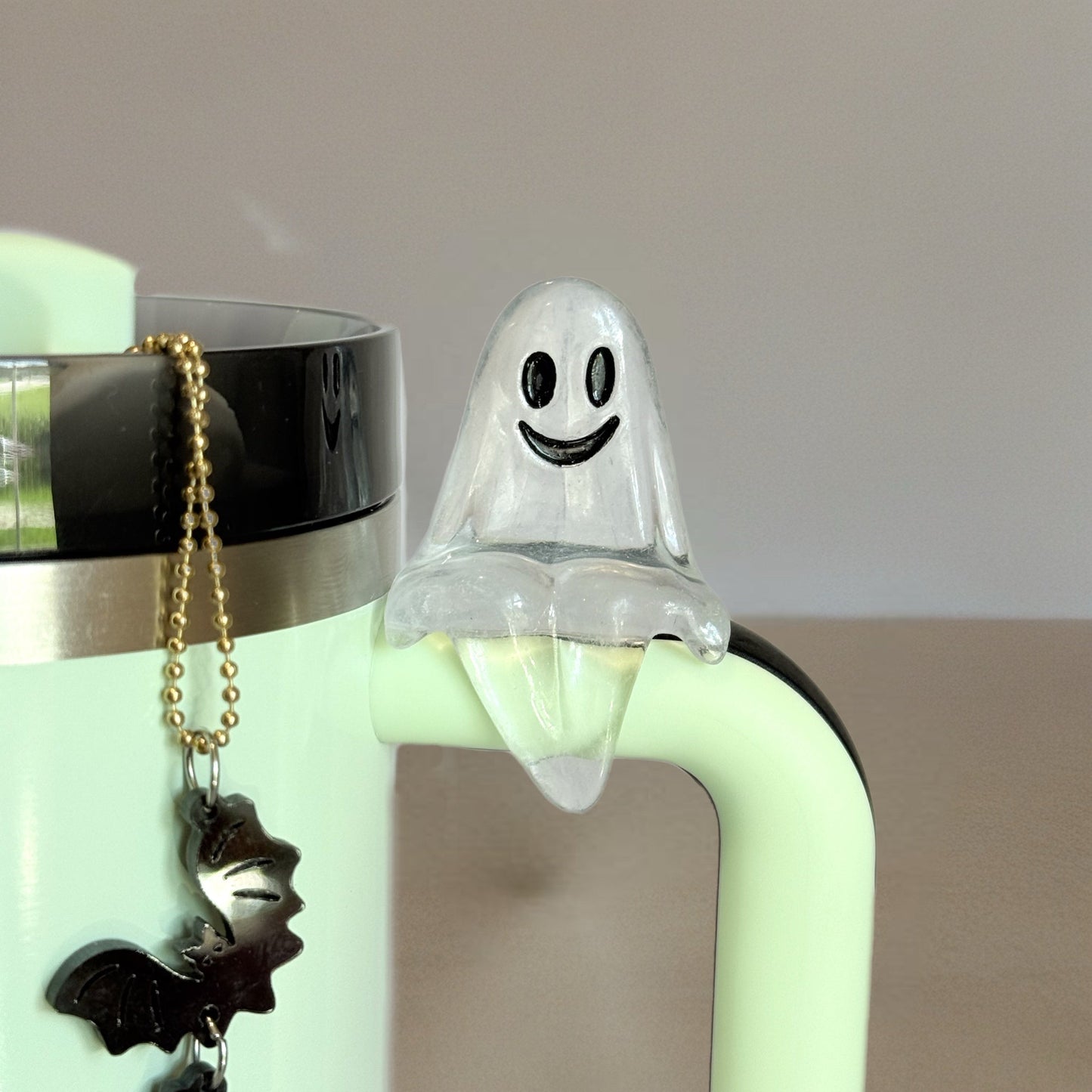 Sitting Ghost Charm - Tumbler Handle Charm - The Nifty Little Finds - Charm - The Nifty Little Finds