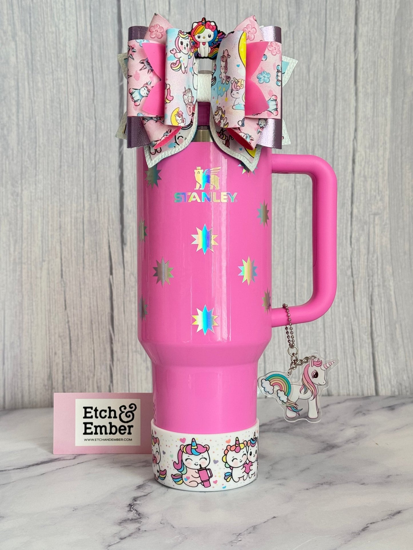 Unicorn Deluxe Tumbler Bow - The Nifty Little Finds - Bow - The Nifty Little Finds