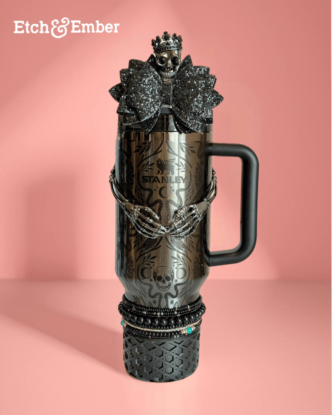 Deadly Skeleton Deluxe Tumbler Charm Necklace *Limited Edition* - The Nifty Little Finds - Necklace - The Nifty Little Finds
