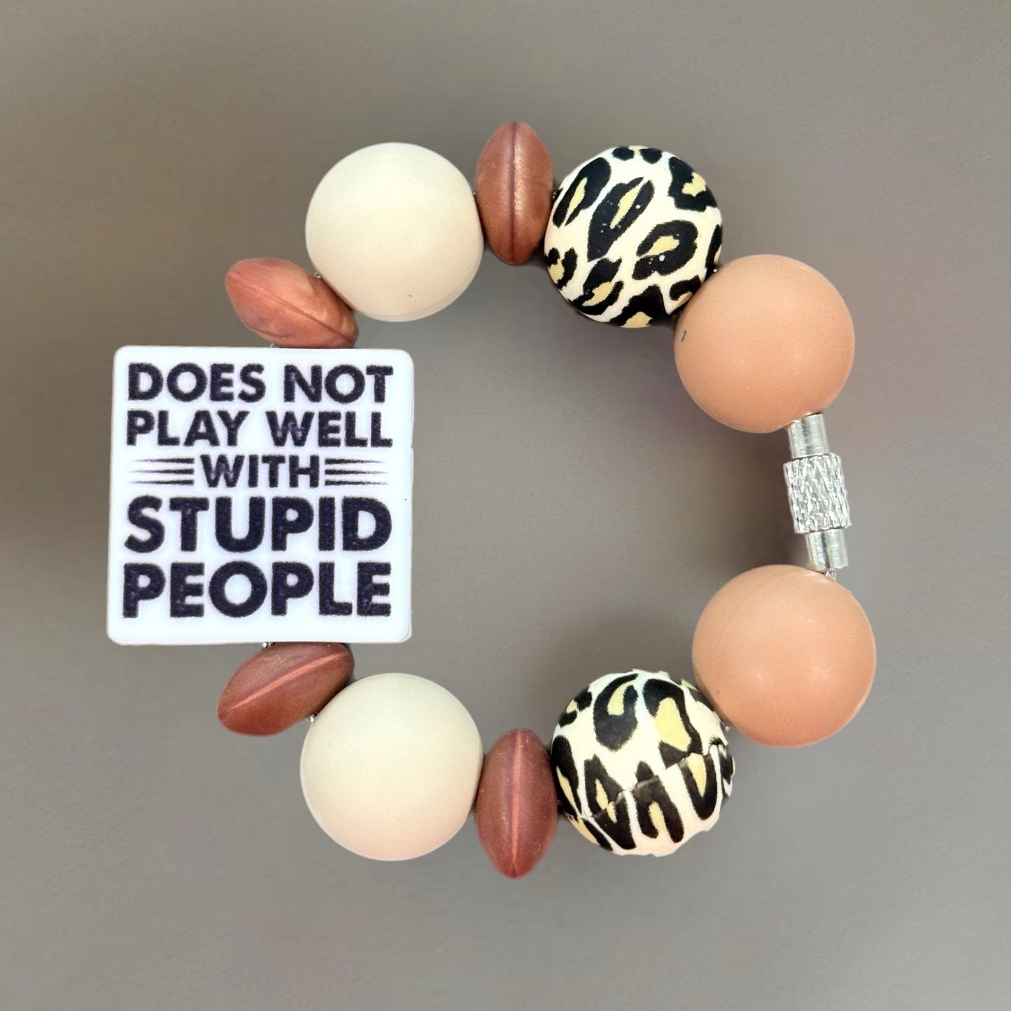 Stupid People Handle Bracelet - Tumbler Handle Charm - The Nifty Little Finds - Charm - The Nifty Little Finds