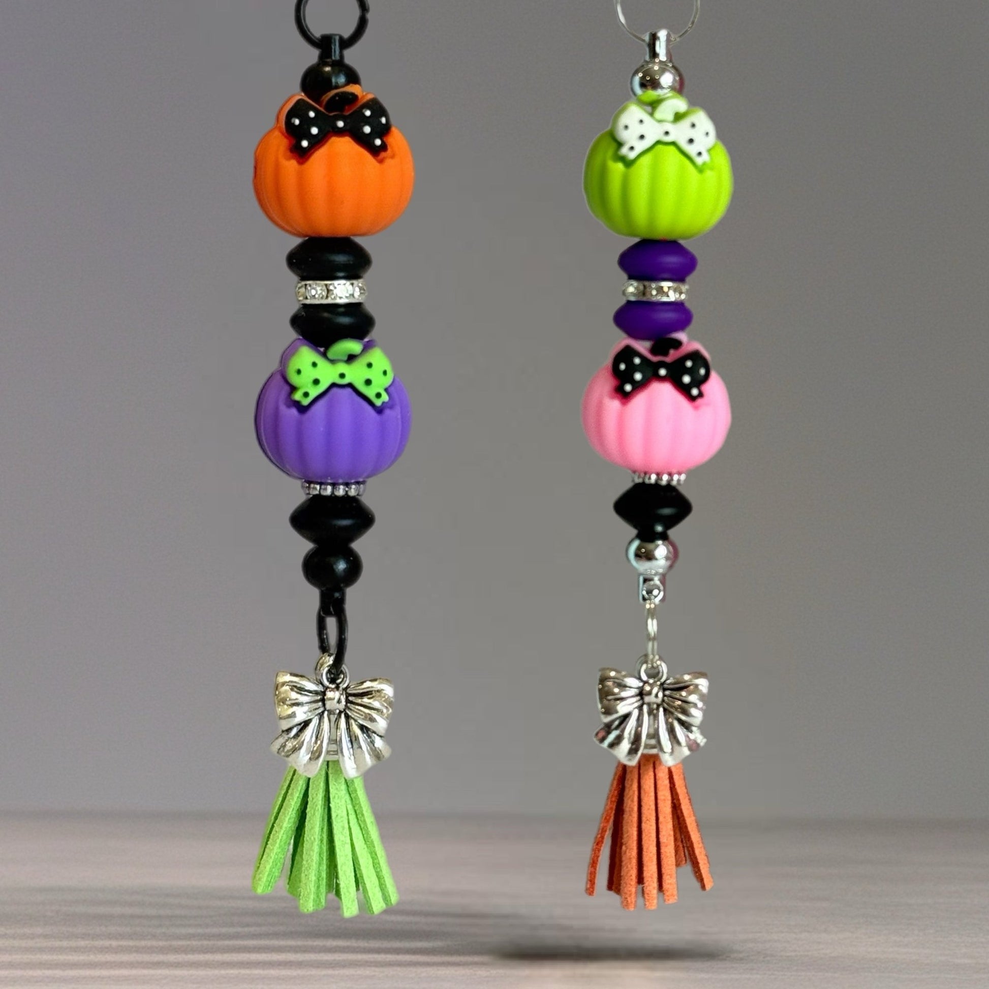 Halloween Pumpkin Bar Charm - Tumbler Handle Charm - The Nifty Little Finds - Charm - The Nifty Little Finds