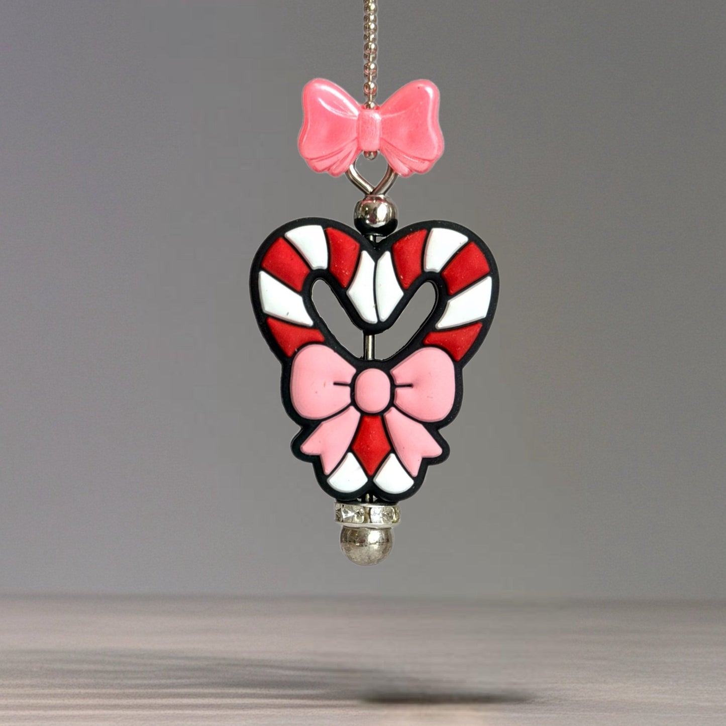 Candy Cane Love Mini Charm - Tumbler Handle Charm - The Nifty Little Finds - Charm - The Nifty Little Finds