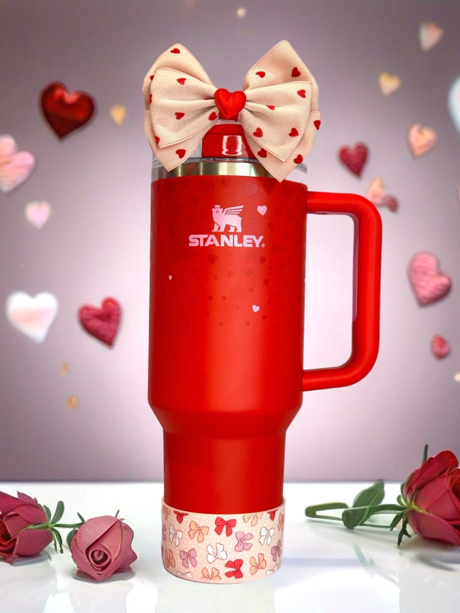 Mini Hearts Tumbler Bow - The Nifty Little Finds - Bow - The Nifty Little Finds