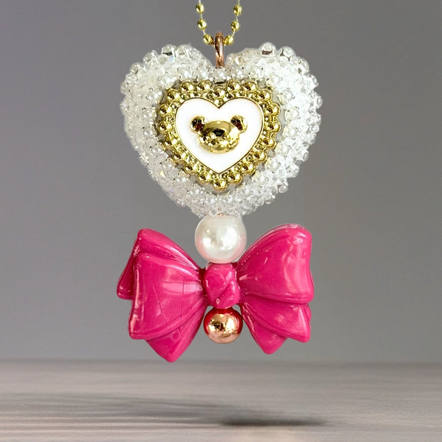 Blushing Bow Charm - Tumbler Handle Charm - The Nifty Little Finds - Charm - The Nifty Little Finds