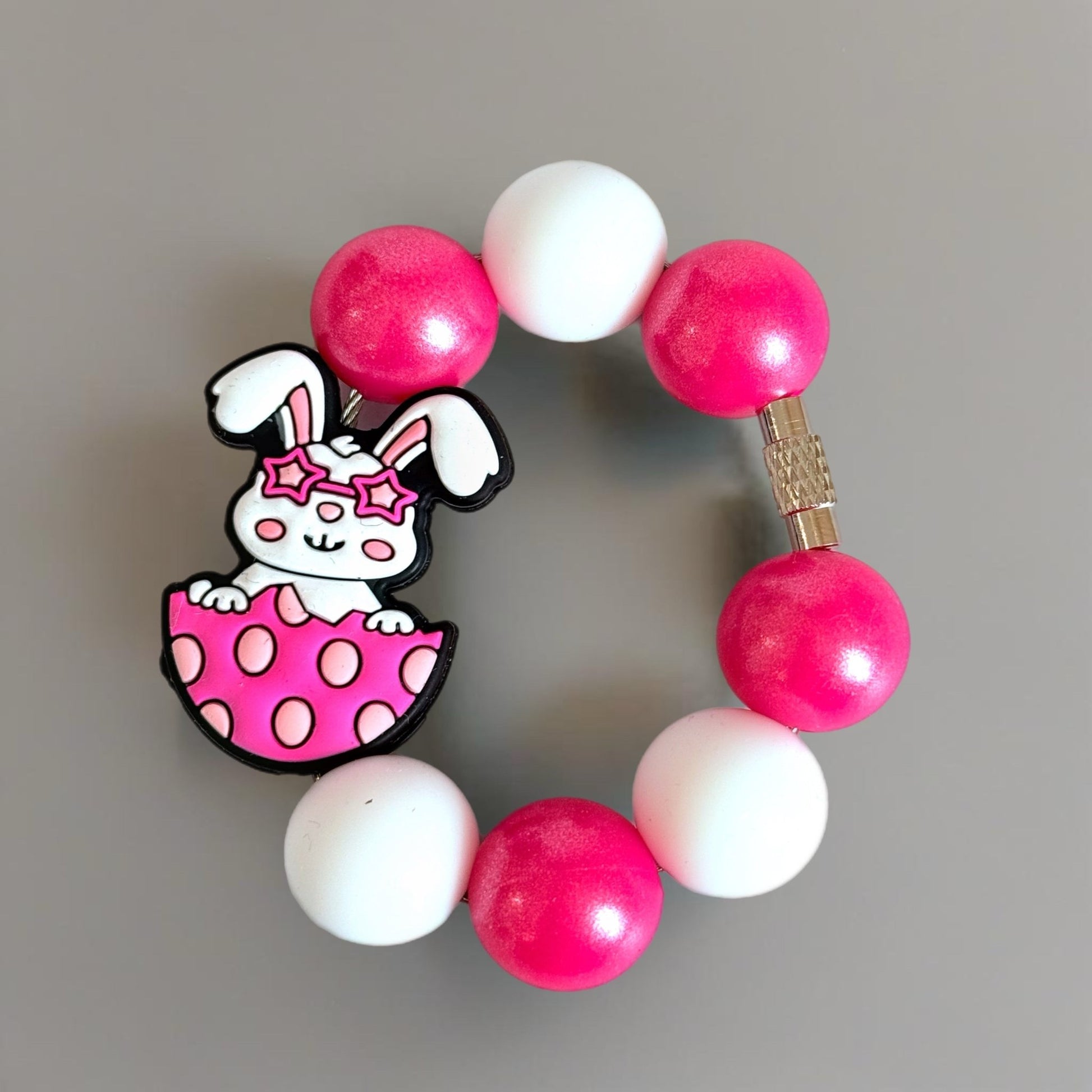 Funny Bunny Bracelet - Tumbler Handle Charm - The Nifty Little Finds - Charm - The Nifty Little Finds