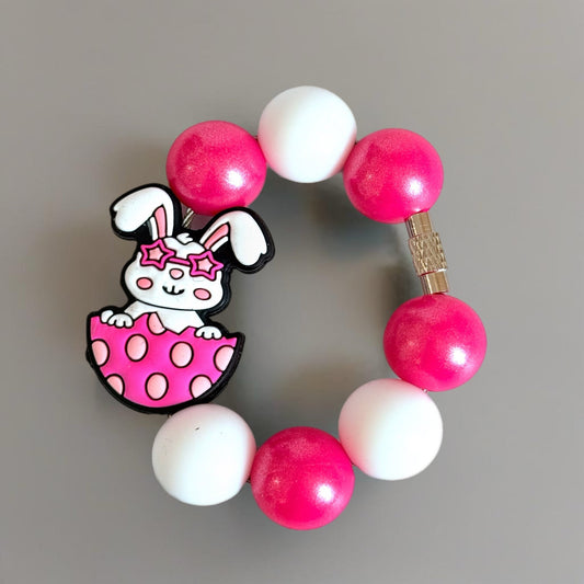 Funny Bunny Bracelet - Tumbler Handle Charm - The Nifty Little Finds - Charm - The Nifty Little Finds