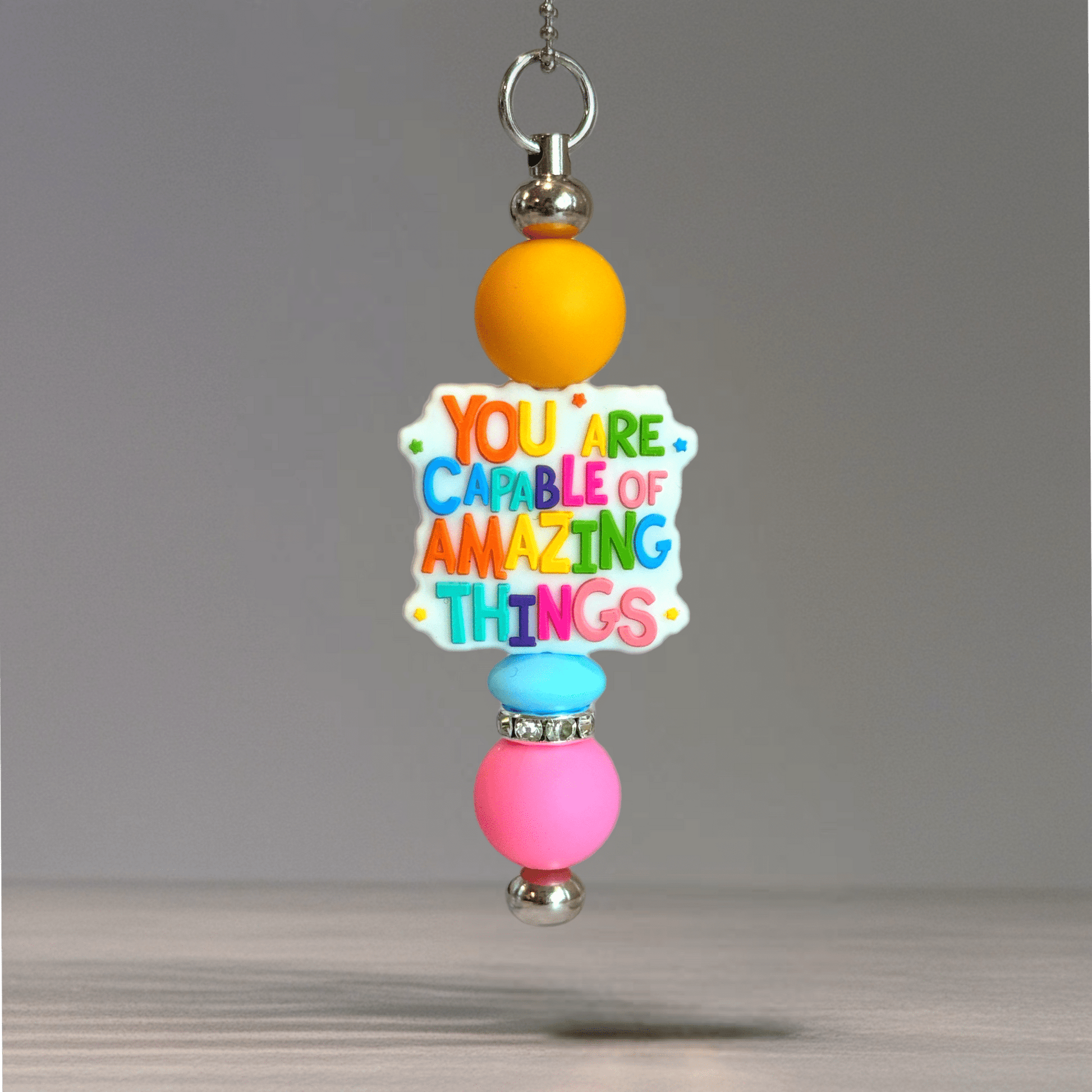 You are Capable Bar Charm - Tumbler Handle Charm - The Nifty Little Finds - Charm - The Nifty Little Finds