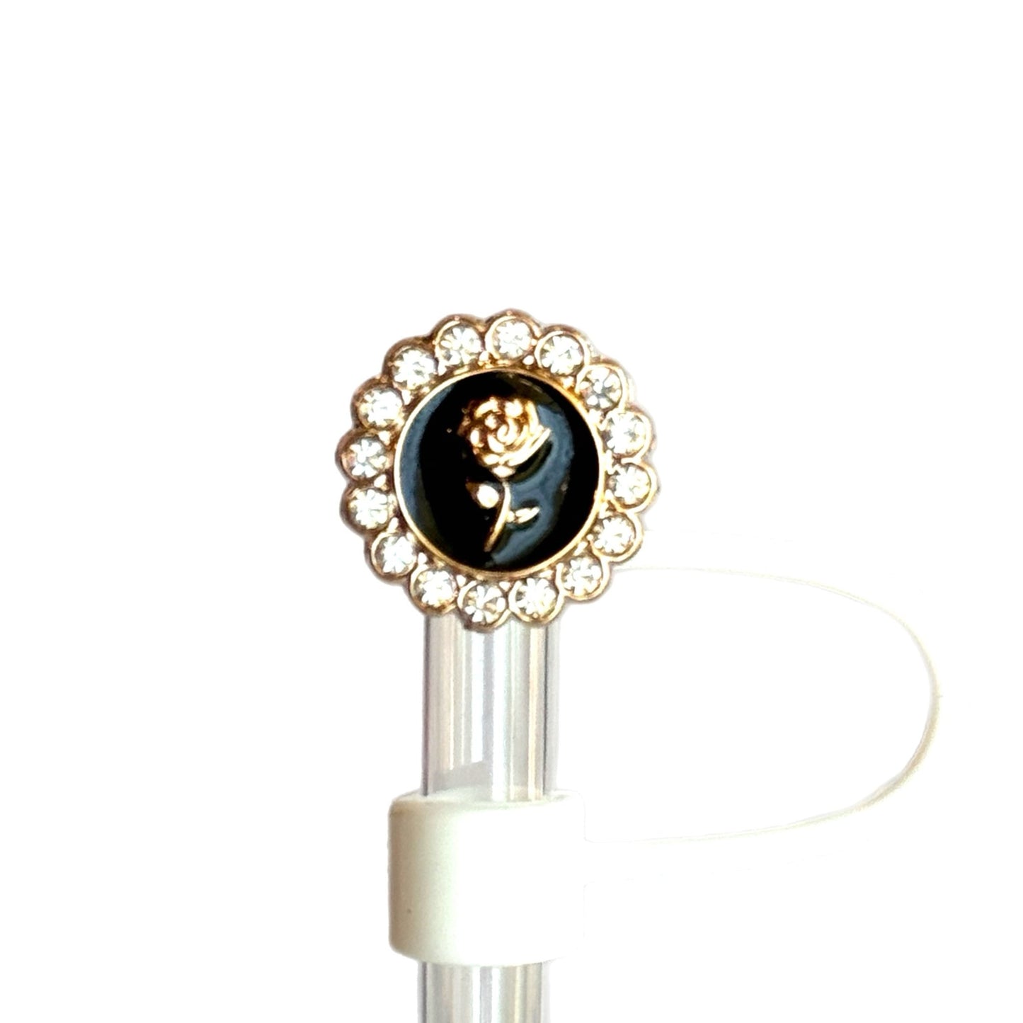 PEARL & DIAMONDS STRAW TOPPER - Tumbler Handle Charm - The Nifty Little Finds - Charm - The Nifty Little Finds