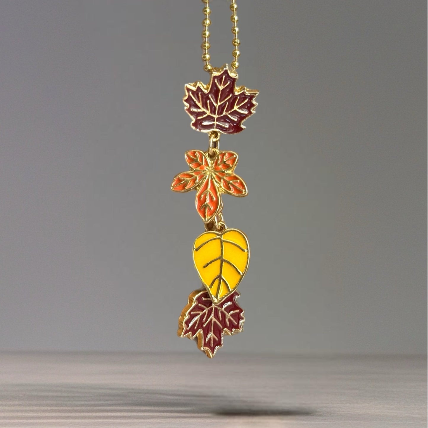 Fall Leaves Charm - Tumbler Handle Charm - The Nifty Little Finds - Charm - The Nifty Little Finds