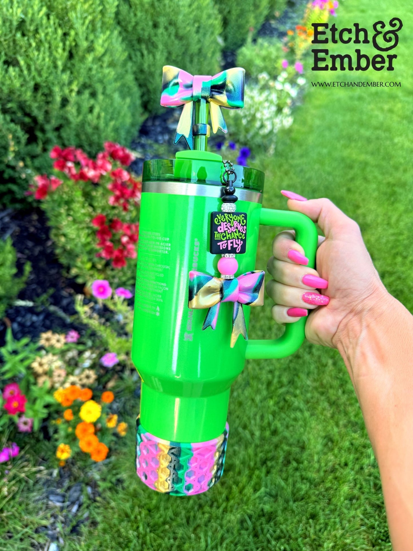 Chance To Fly Charm - Tumbler Handle Charm - The Nifty Little Finds - Charm - The Nifty Little Finds
